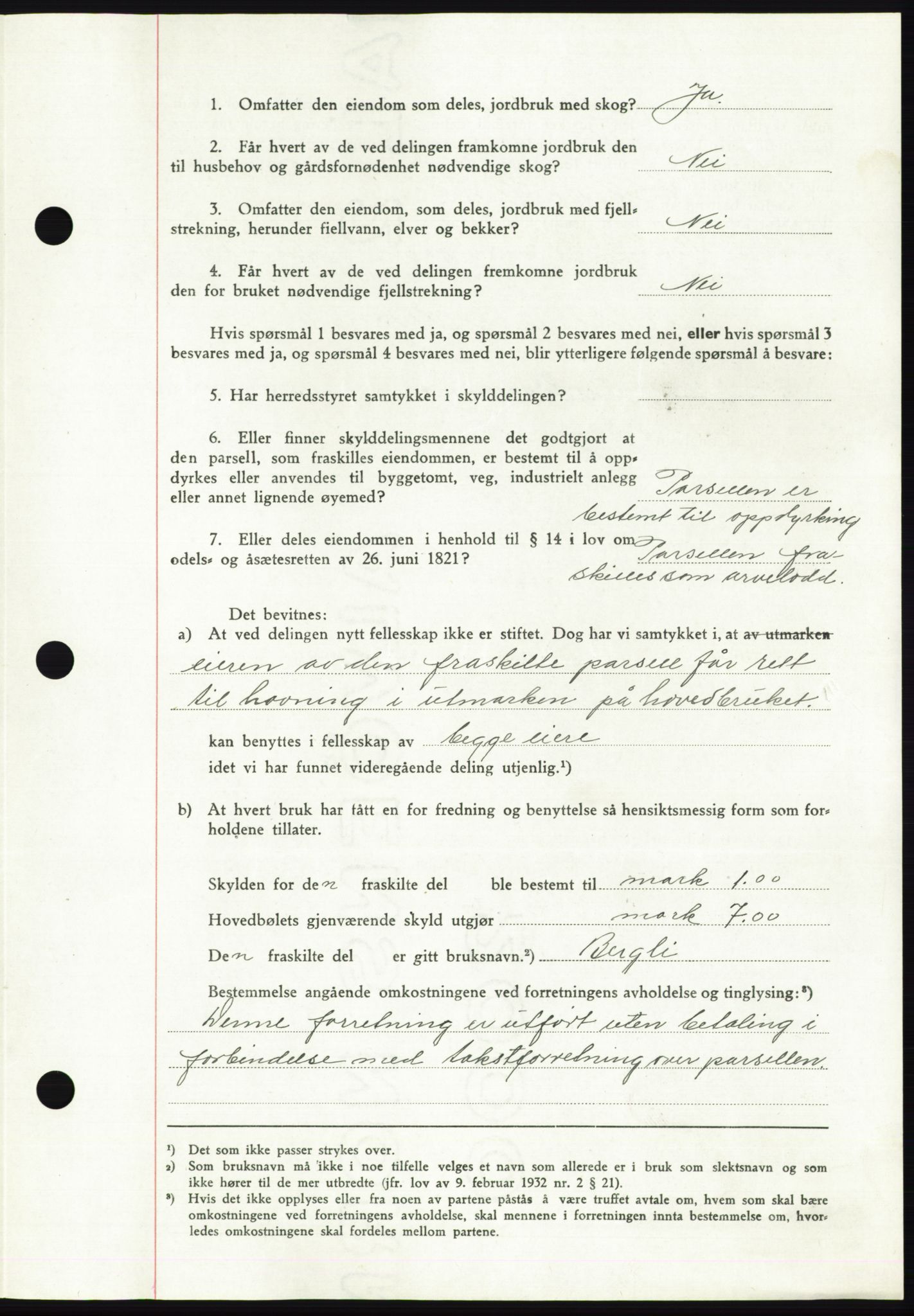 Namdal sorenskriveri, SAT/A-4133/1/2/2C: Pantebok nr. -, 1947-1948, Dagboknr: 2842/1947
