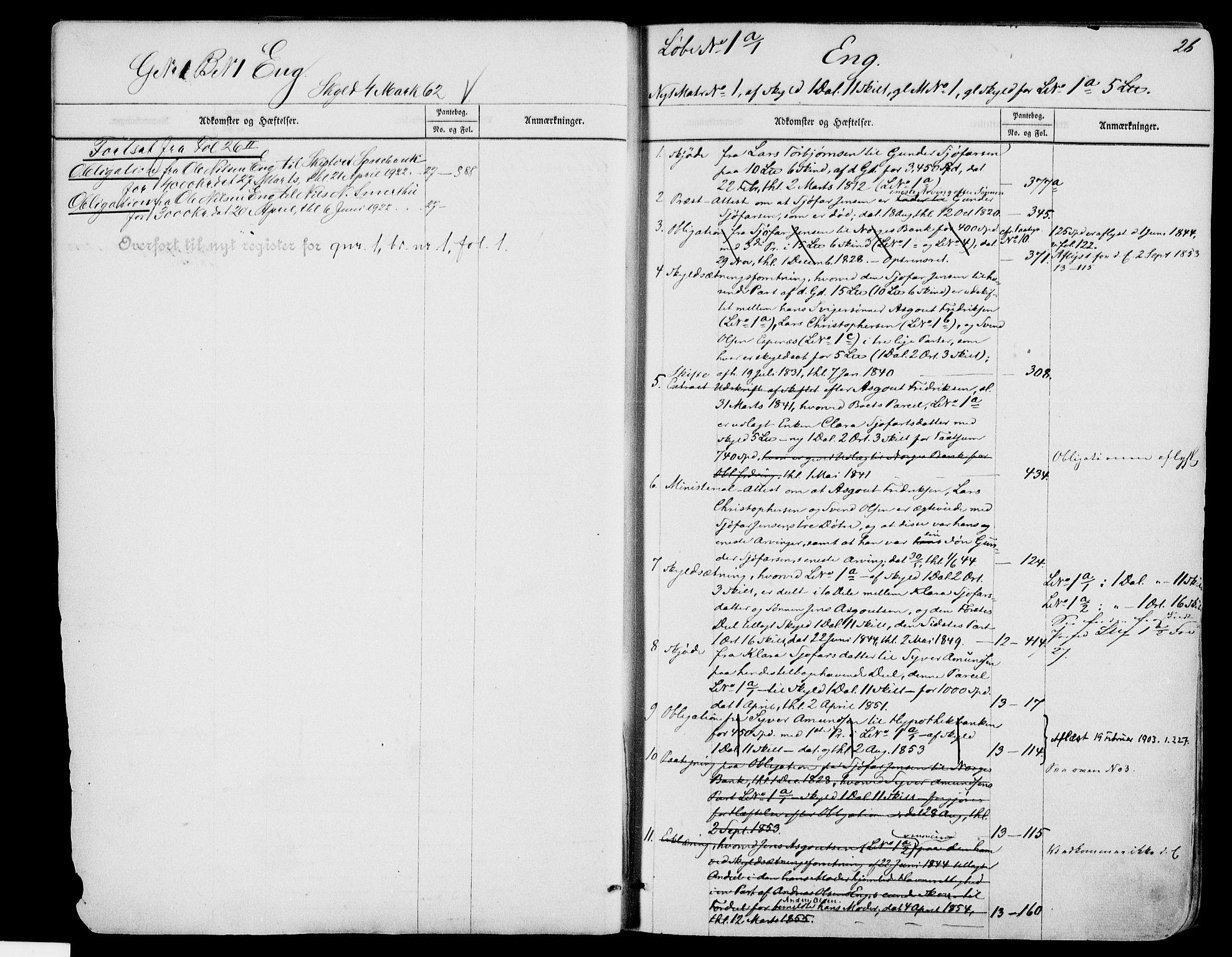 Moss sorenskriveri, SAO/A-10168: Panteregister nr. III 2, 1773-1922, s. 26