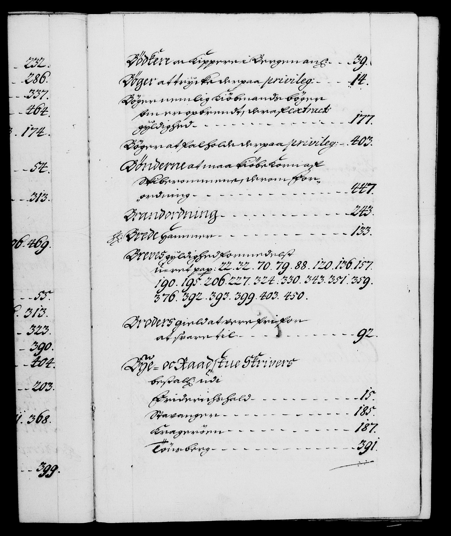 Danske Kanselli 1572-1799, AV/RA-EA-3023/F/Fc/Fca/Fcaa/L0016: Norske registre (mikrofilm), 1692-1697