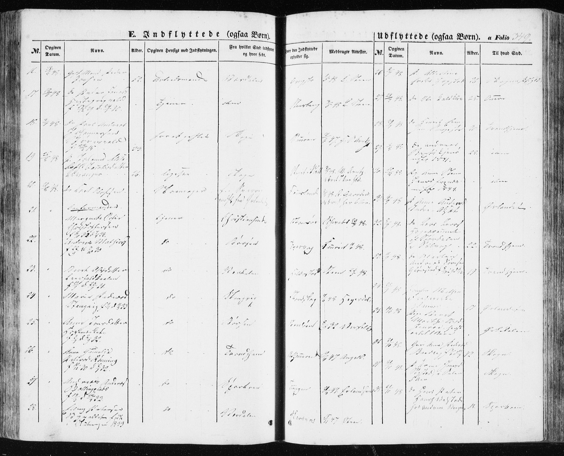 Ministerialprotokoller, klokkerbøker og fødselsregistre - Sør-Trøndelag, SAT/A-1456/634/L0529: Ministerialbok nr. 634A05, 1843-1851, s. 349