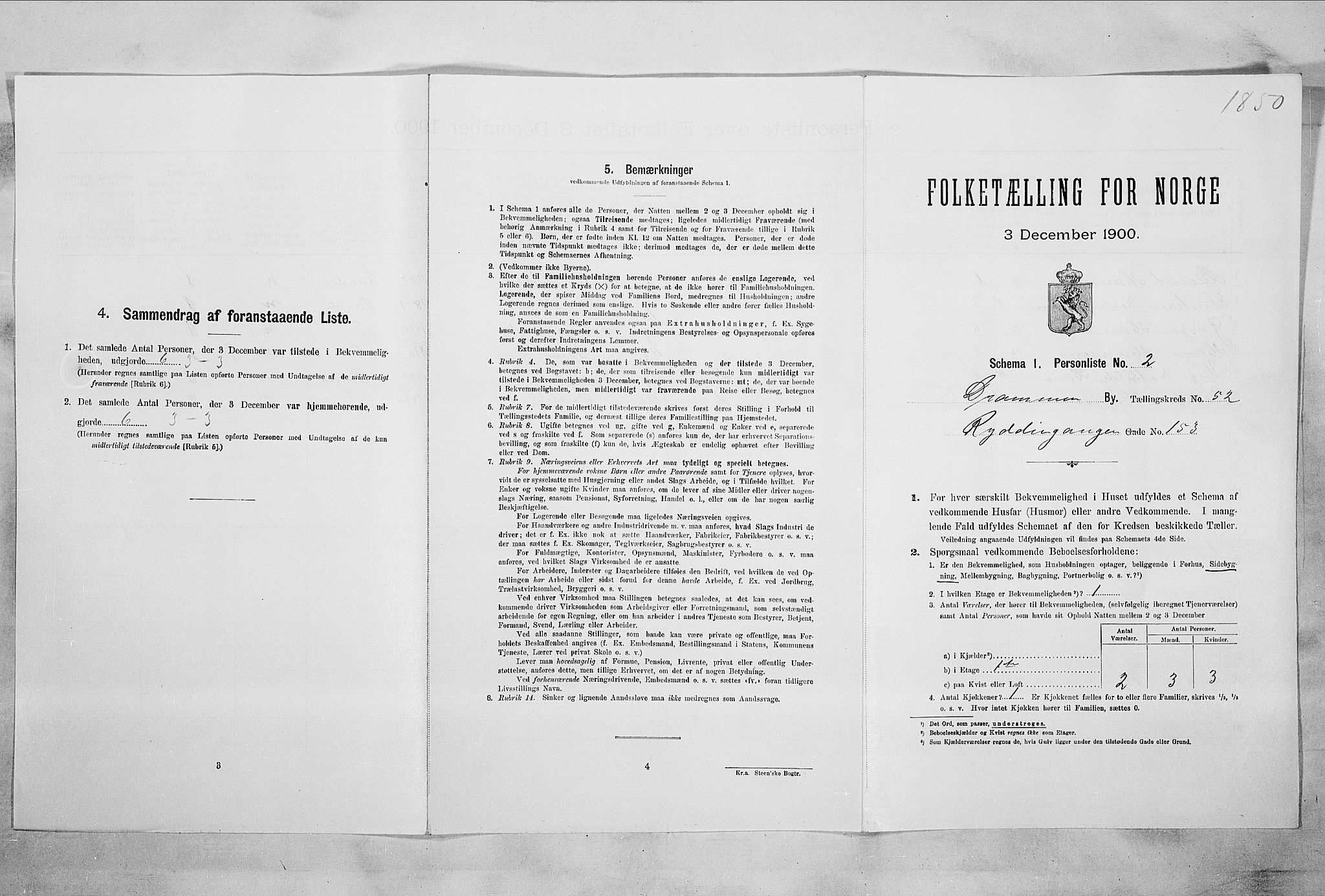 RA, Folketelling 1900 for 0602 Drammen kjøpstad, 1900, s. 8930