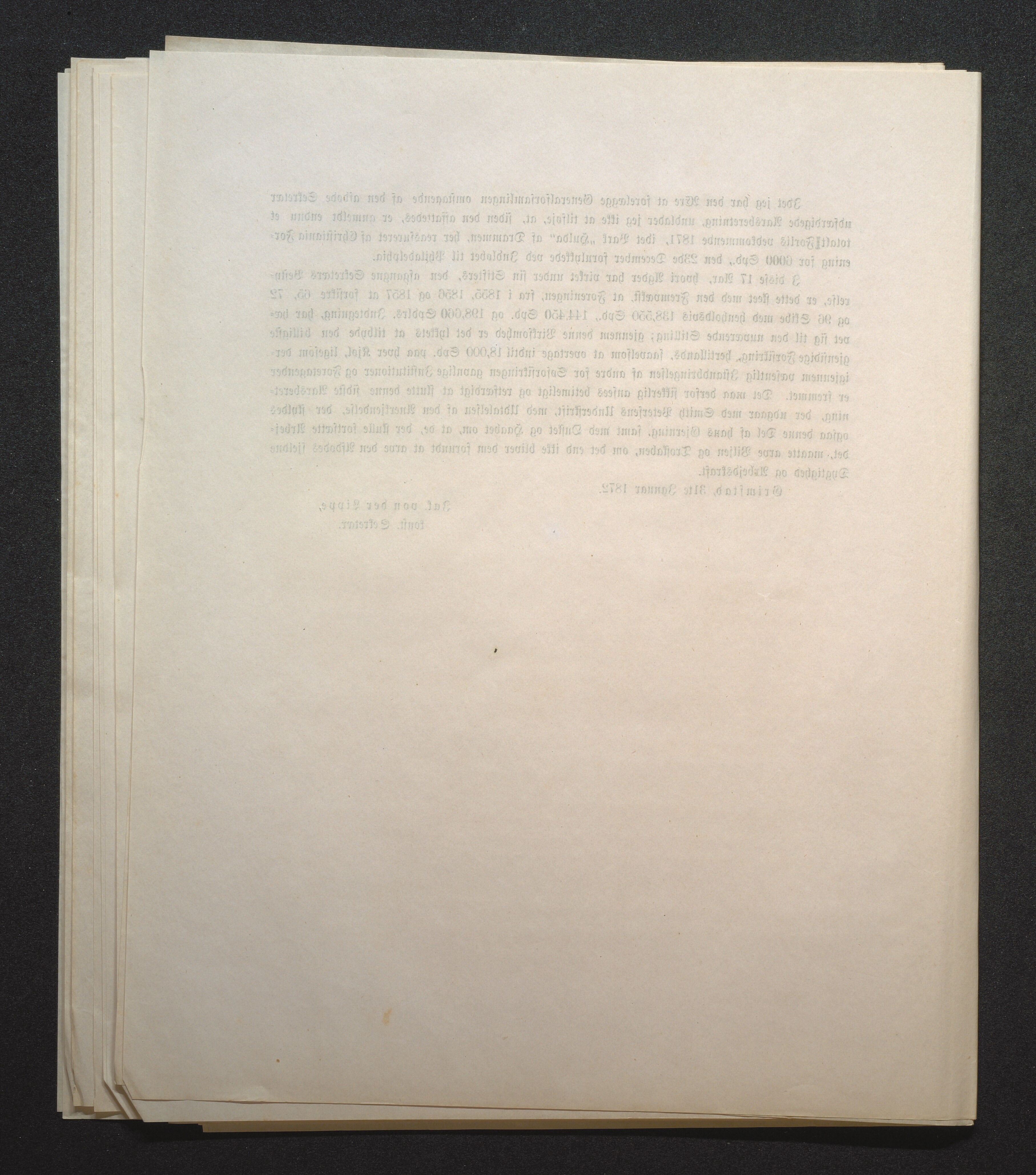 Agders Gjensidige Assuranceforening, AAKS/PA-1718/05/L0001: Regnskap, seilavdeling, pakkesak, 1855-1880