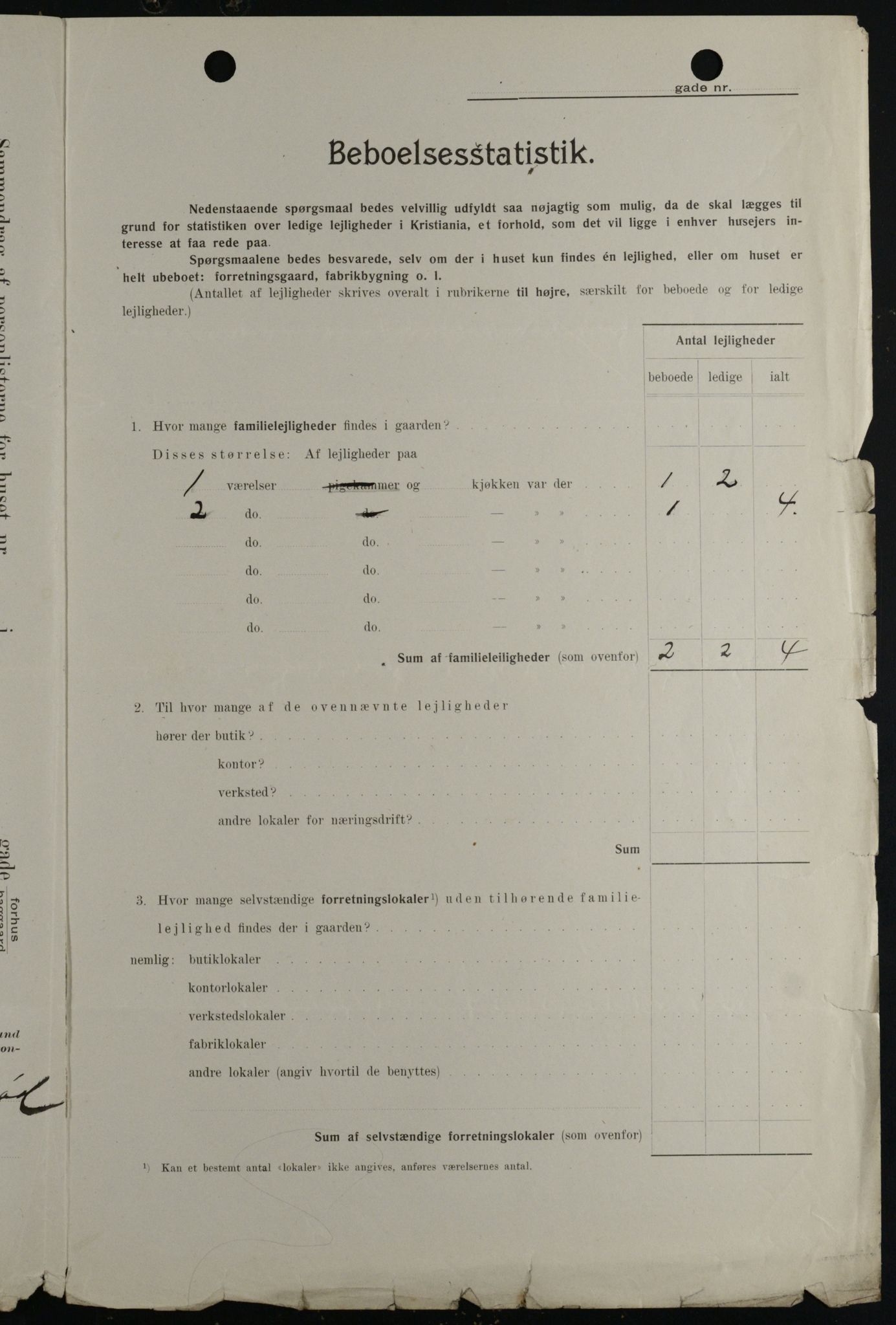 OBA, Kommunal folketelling 1.2.1908 for Kristiania kjøpstad, 1908, s. 50984
