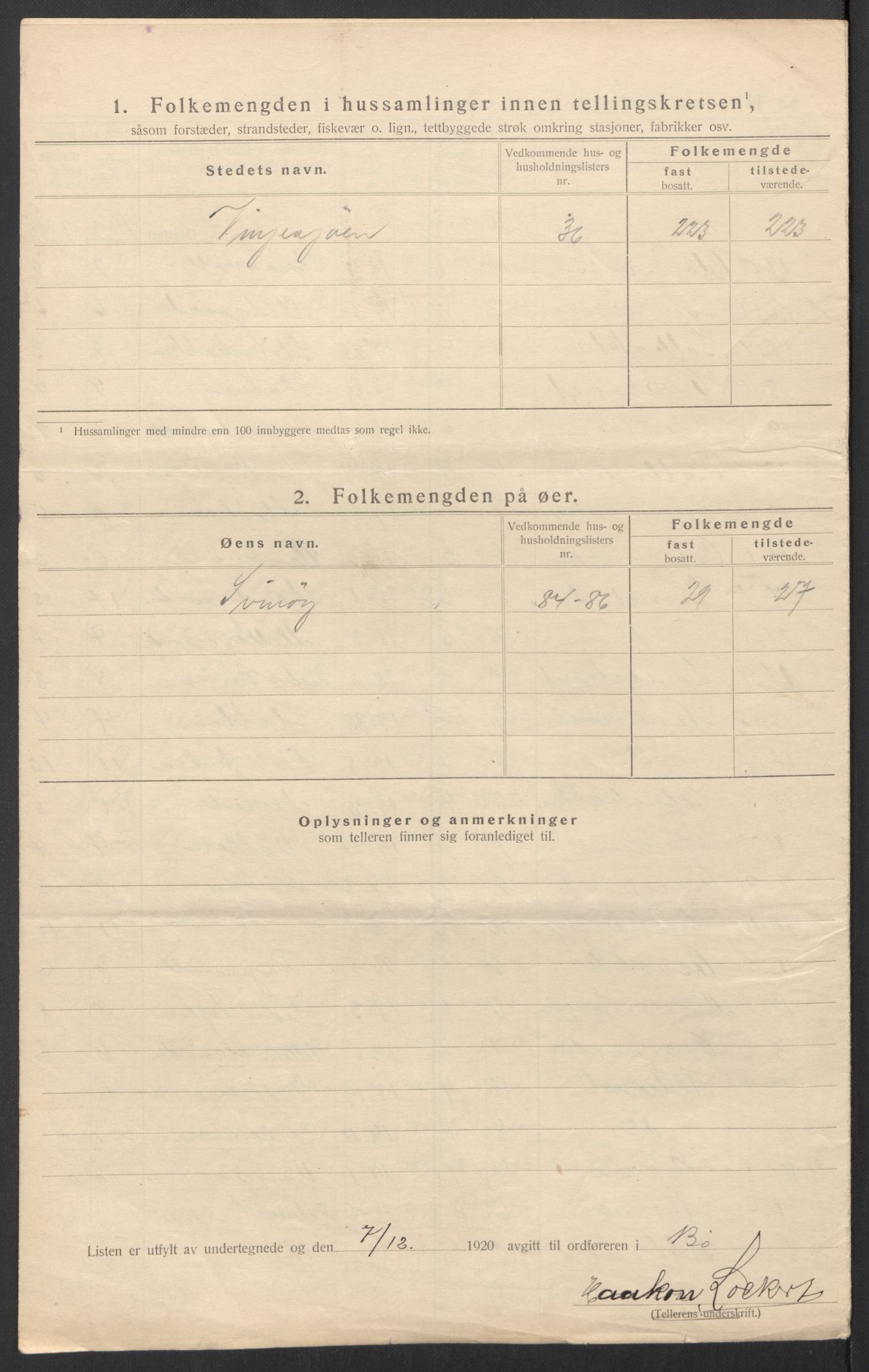 SAT, Folketelling 1920 for 1867 Bø herred, 1920, s. 24