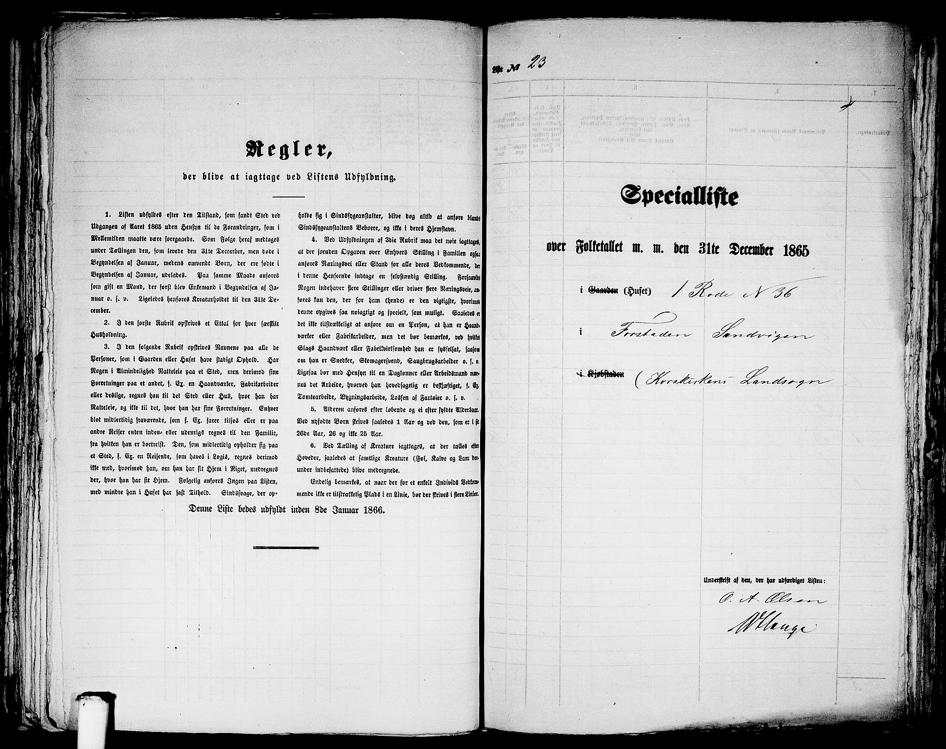 RA, Folketelling 1865 for 1281L Bergen Landdistrikt, Domkirkens landsokn og Korskirkens landsokn, 1865, s. 95