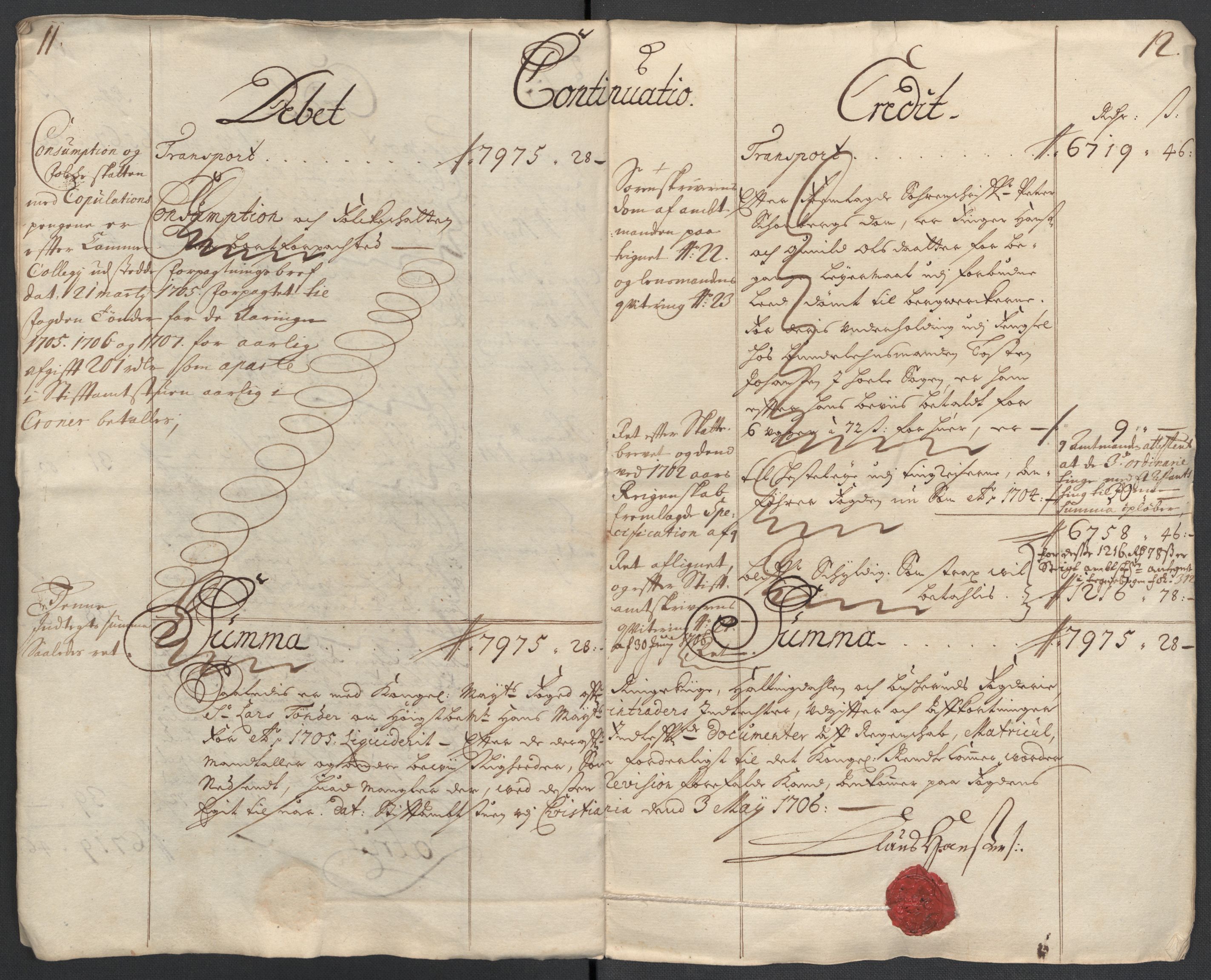 Rentekammeret inntil 1814, Reviderte regnskaper, Fogderegnskap, AV/RA-EA-4092/R22/L1464: Fogderegnskap Ringerike, Hallingdal og Buskerud, 1705, s. 9