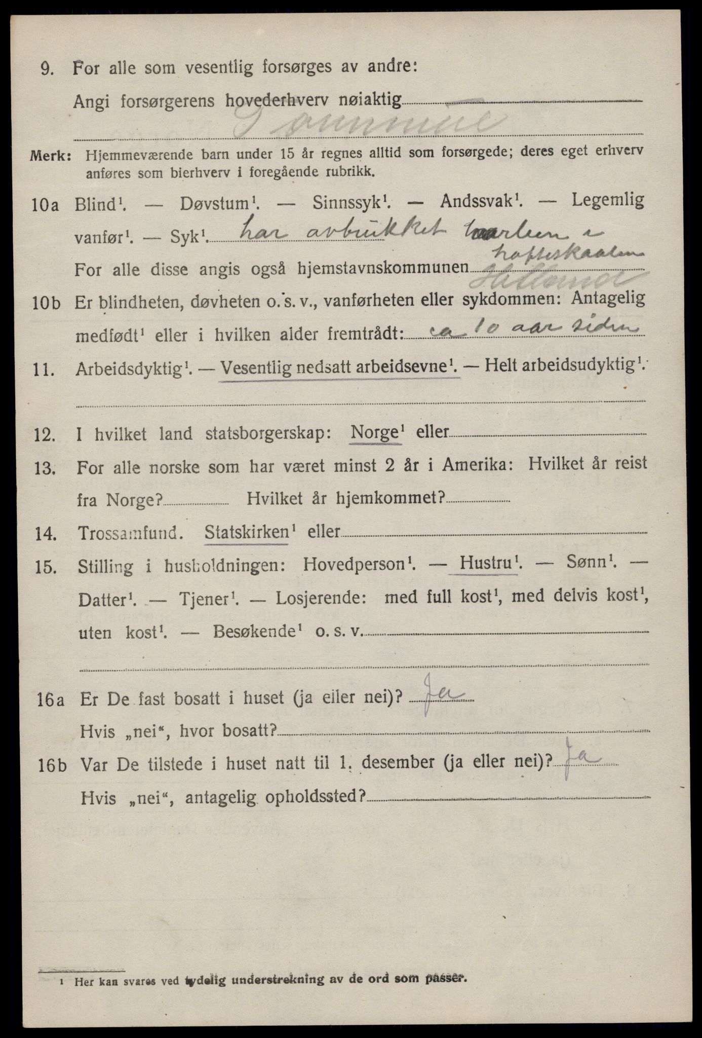 SAST, Folketelling 1920 for 1126 Hetland herred, 1920, s. 25140