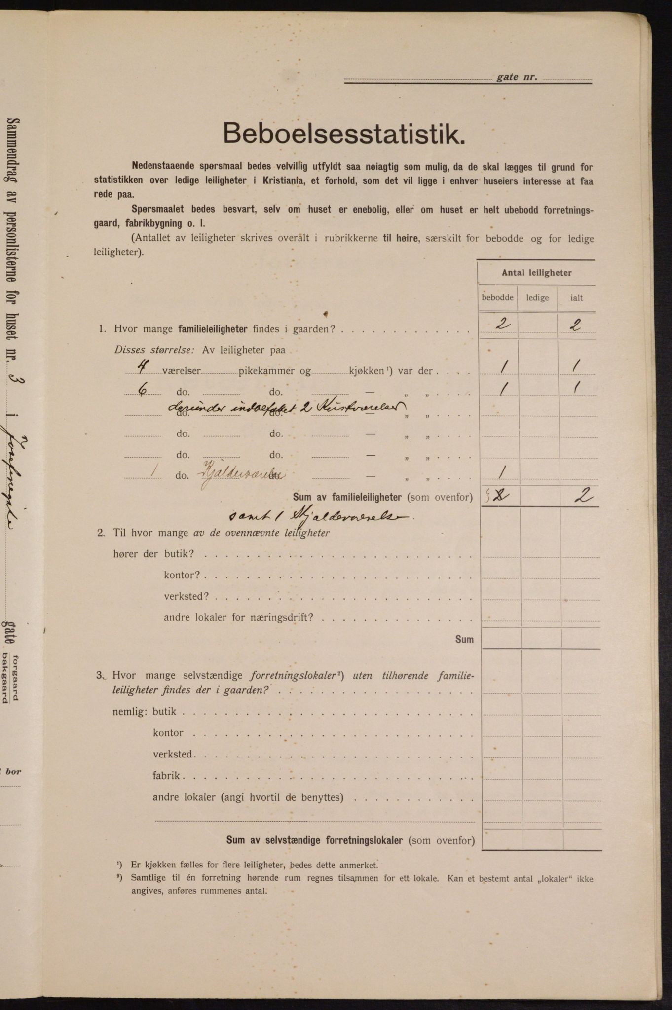 OBA, Kommunal folketelling 1.2.1913 for Kristiania, 1913, s. 47091