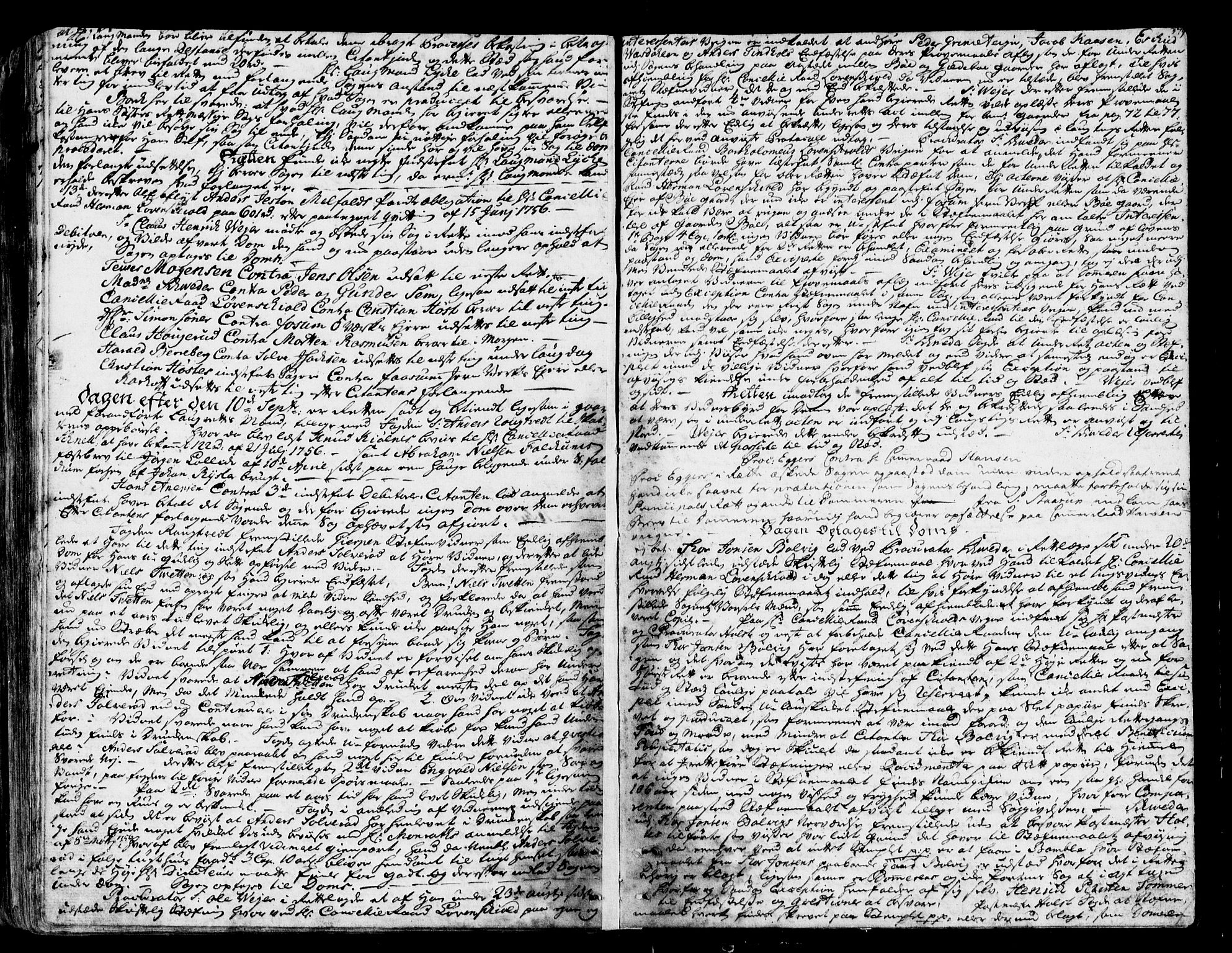 Bamble sorenskriveri, AV/SAKO-A-214/F/Fa/Faa/L0015: Tingbok, 1750-1756, s. 379