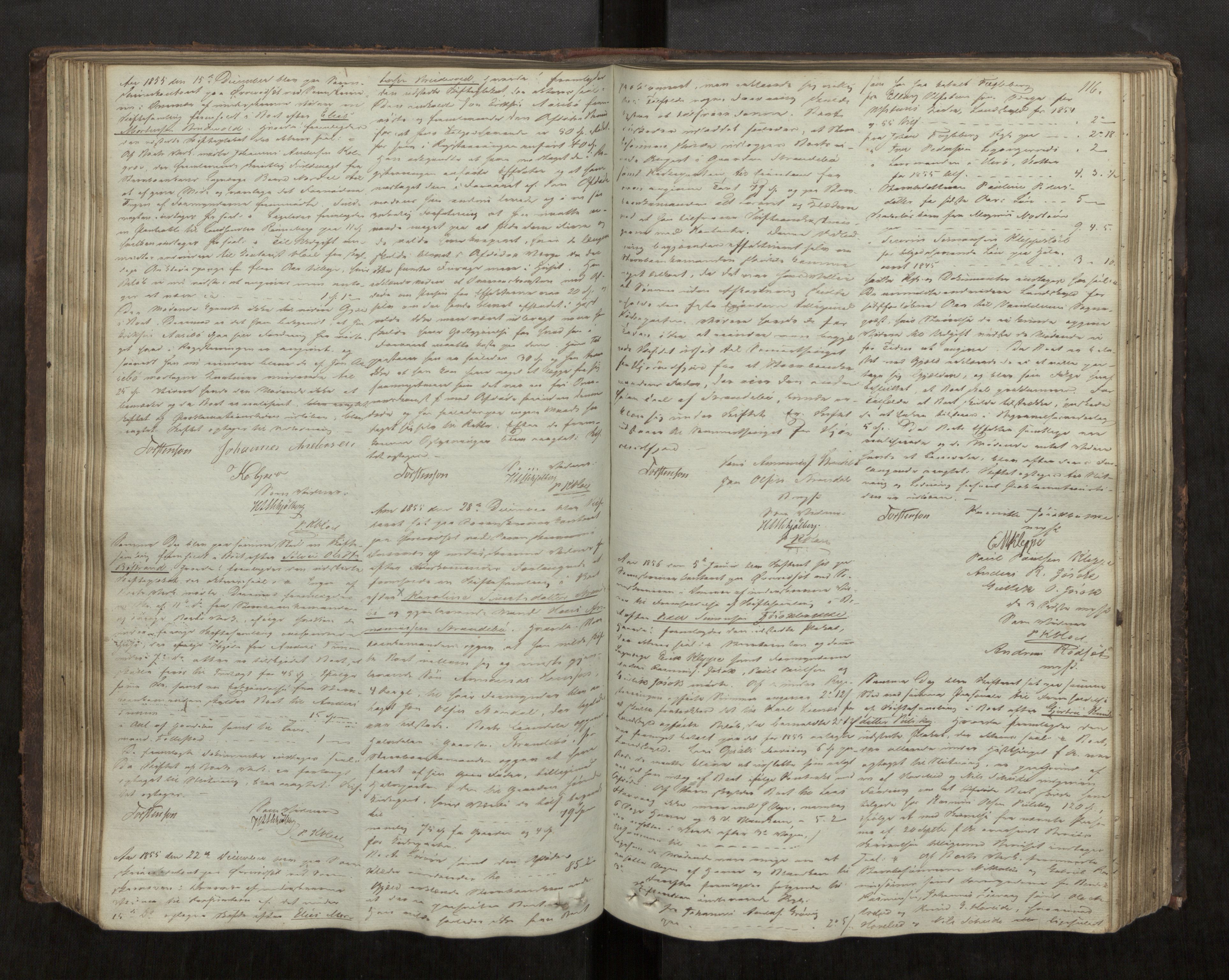 Søre Sunnmøre sorenskriveri, AV/SAT-A-4122/1/3/3B/L0002: Skiftebehandlings- / Skifteforhandlingsprotokollar, 1850-1861, s. 116