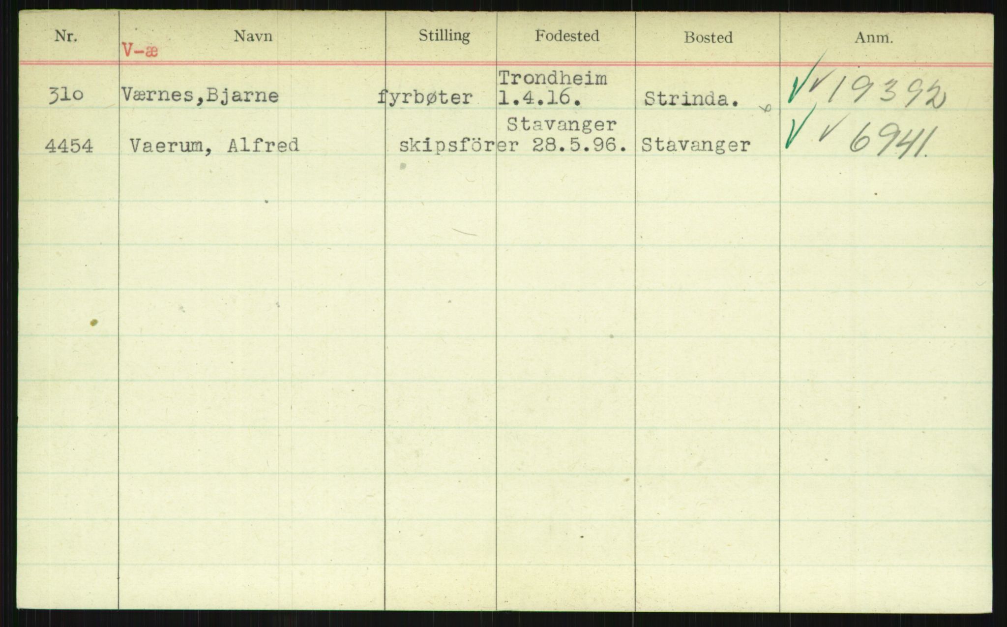 Direktoratet for sjømenn, AV/RA-S-3545/G/Gi/L0003: Kartotek over krigsdekorasjoner tildelt under krigen til nordmenn, 1940-1945, s. 1003