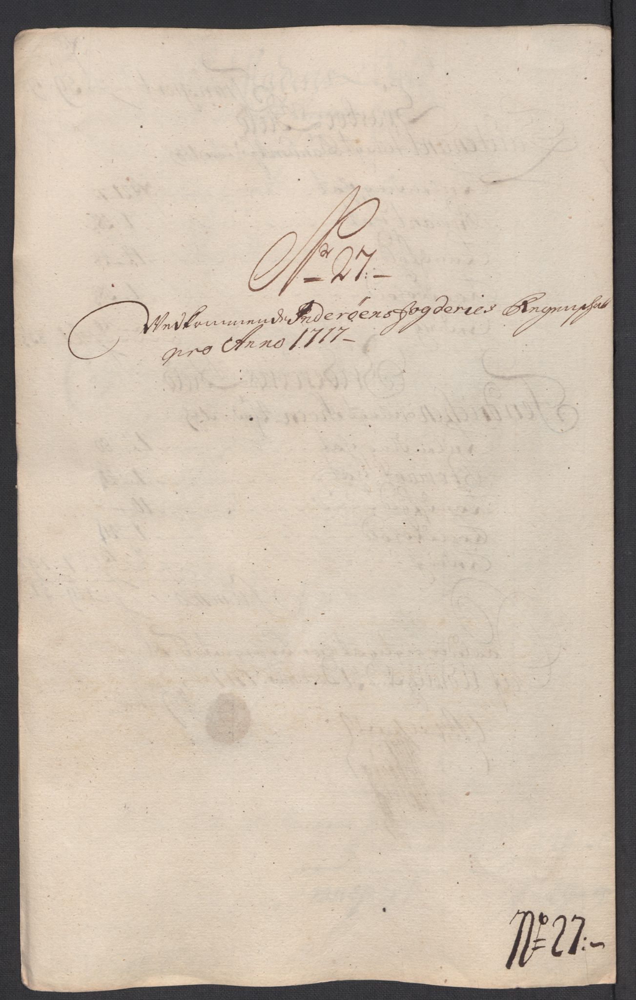 Rentekammeret inntil 1814, Reviderte regnskaper, Fogderegnskap, AV/RA-EA-4092/R63/L4325: Fogderegnskap Inderøy, 1717, s. 246