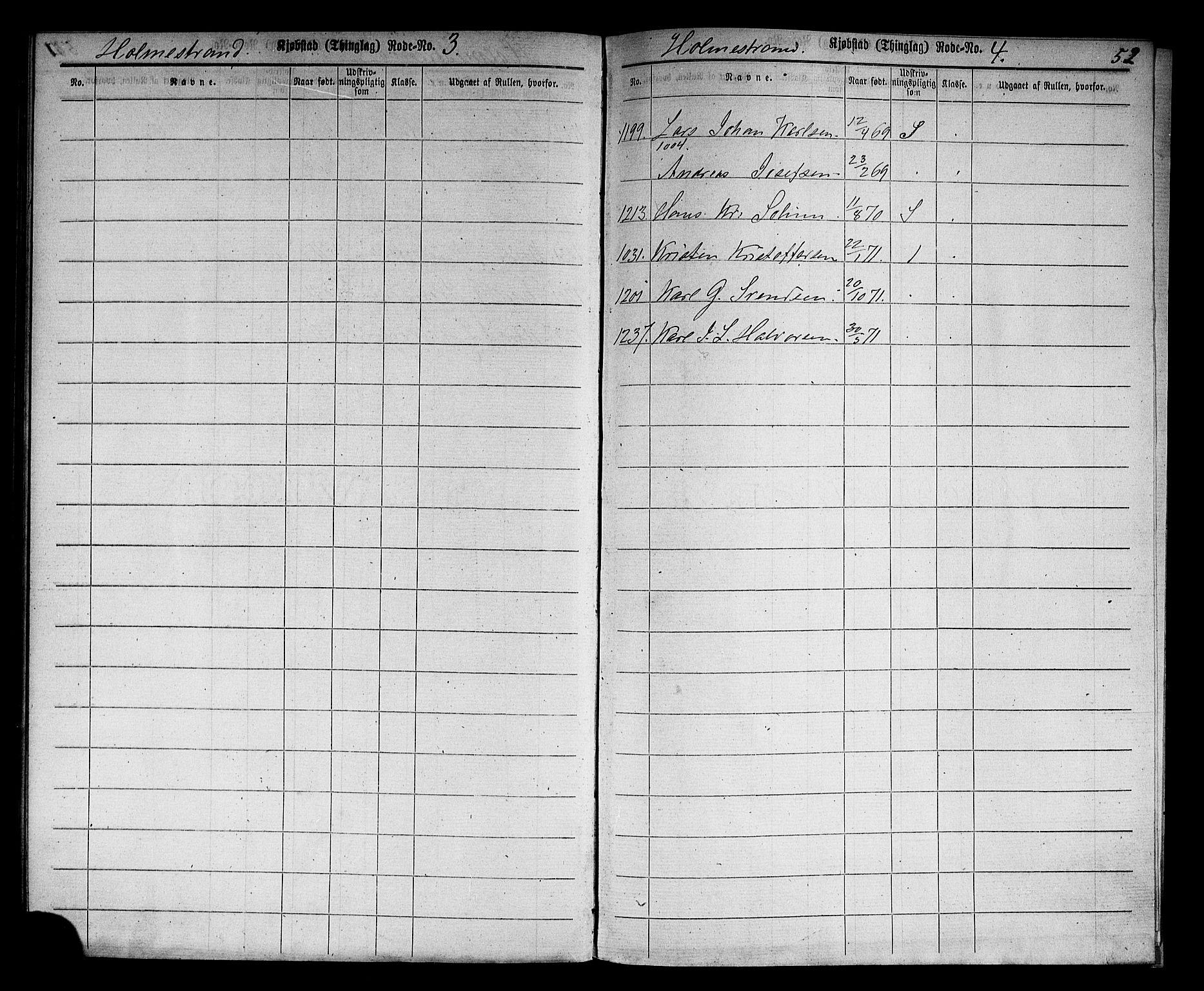 Holmestrand innrulleringskontor, SAKO/A-1151/G/Gb/L0002: Utskrivningsregisterrulle, 1870-1890, s. 66