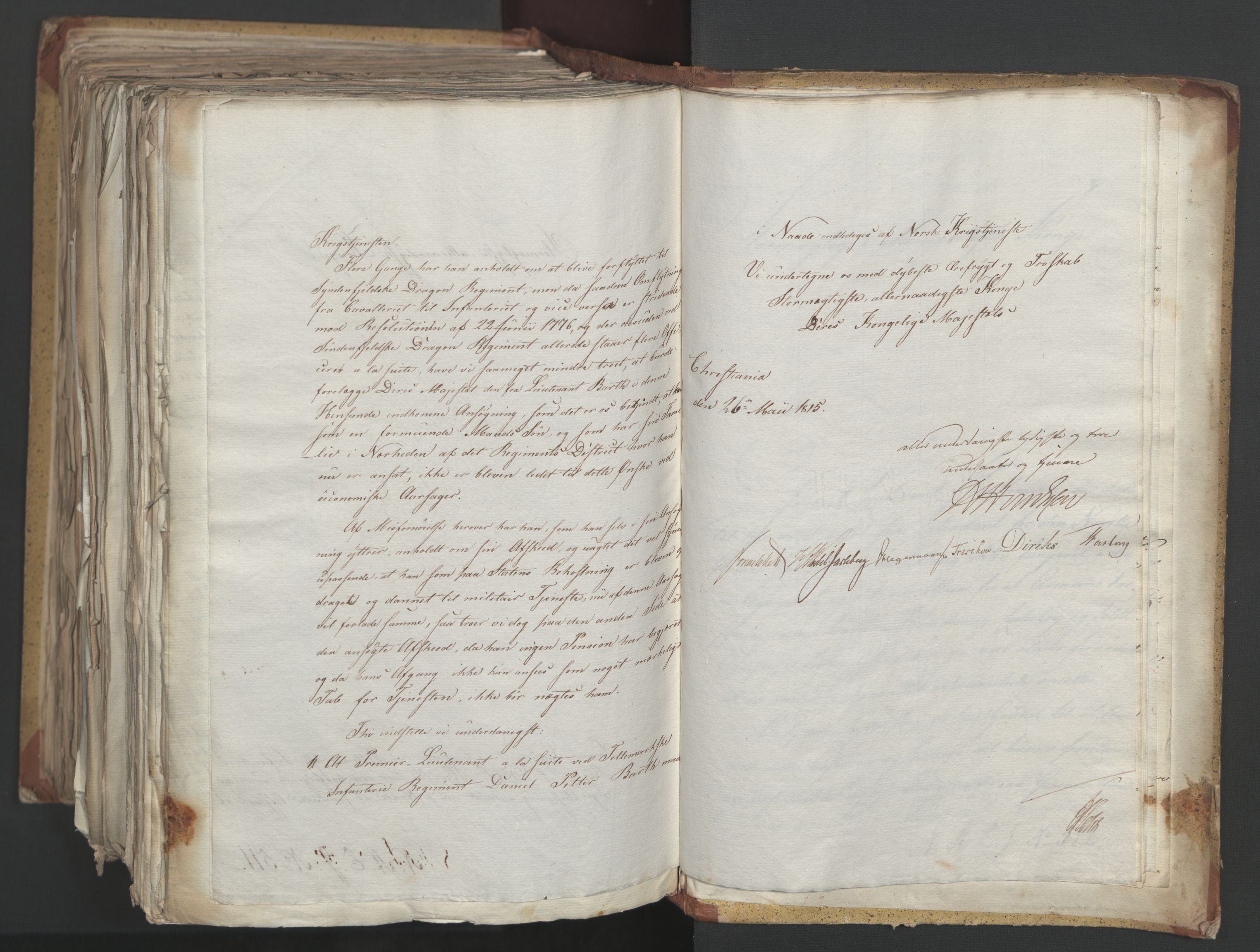 Statsrådsavdelingen i Stockholm, AV/RA-S-1003/D/Da/L0002: Regjeringsinnstillinger nr. 263-518, 1815, s. 555