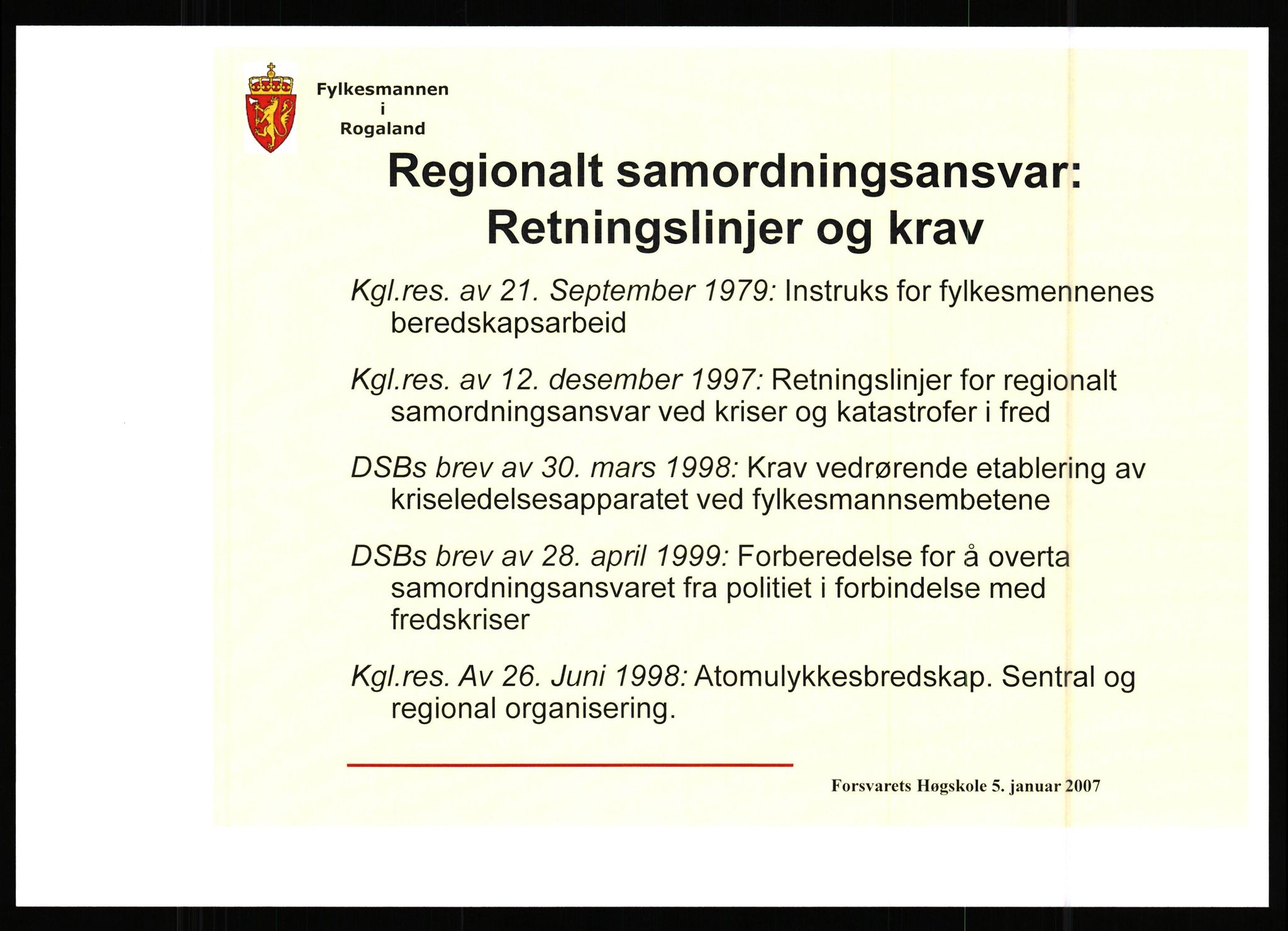 Pa 0436 - Tora Aasland, SAST/A-102572/E/Ea/L0029: Fylkesmann i Rogaland/Alternativ framtid, 1984-2013, s. 5