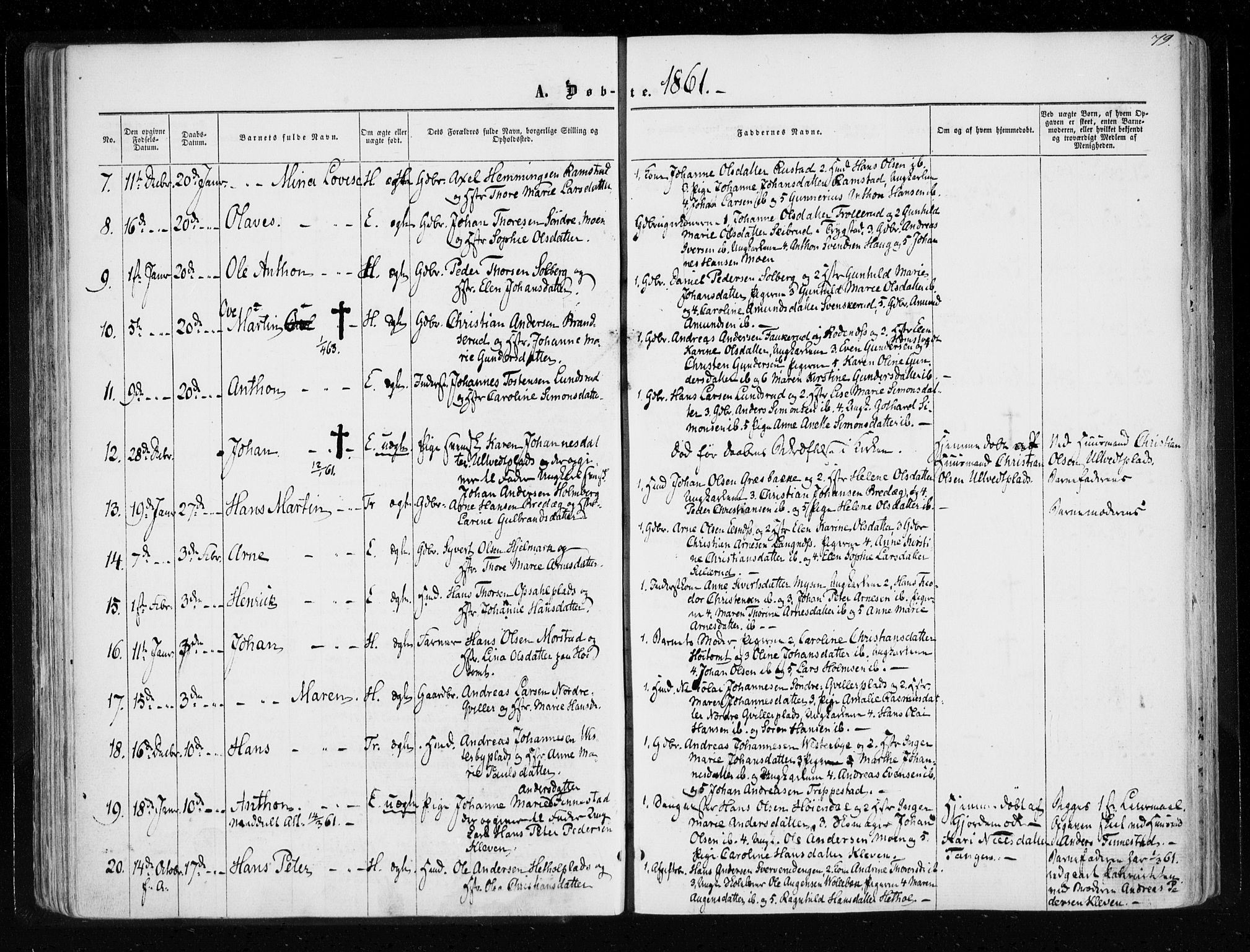 Eidsberg prestekontor Kirkebøker, AV/SAO-A-10905/F/Fa/L0010.a: Ministerialbok nr. I 10A, 1857-1866, s. 79