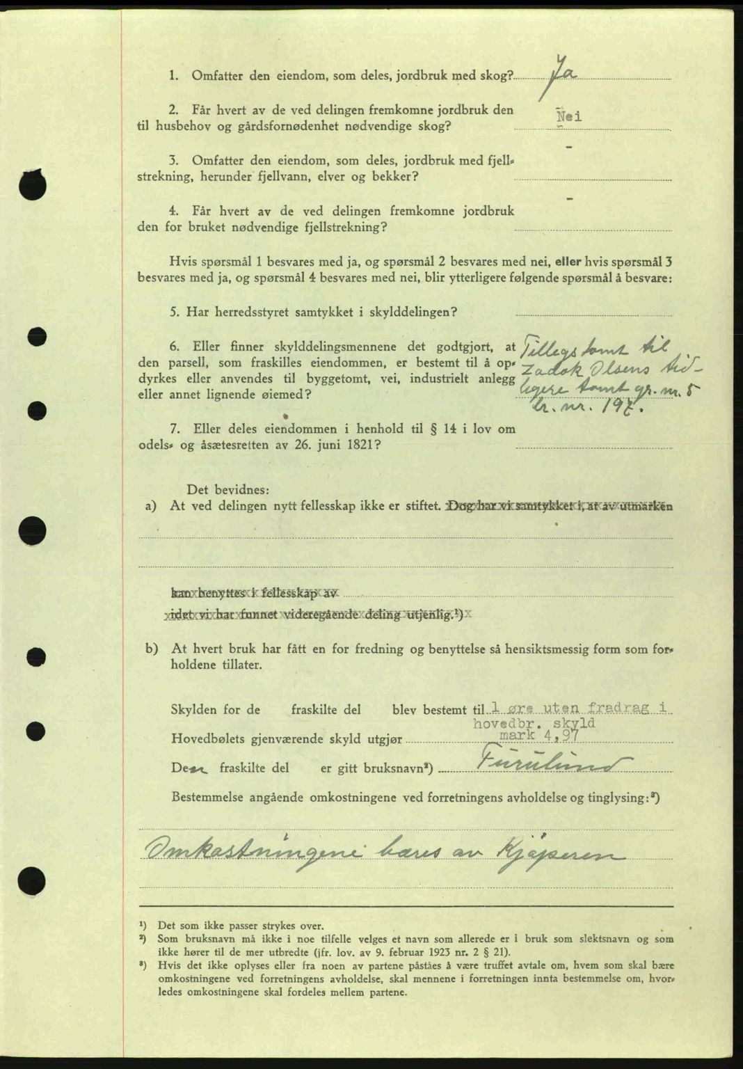 Nedenes sorenskriveri, AV/SAK-1221-0006/G/Gb/Gba/L0052: Pantebok nr. A6a, 1944-1945, Dagboknr: 244/1945