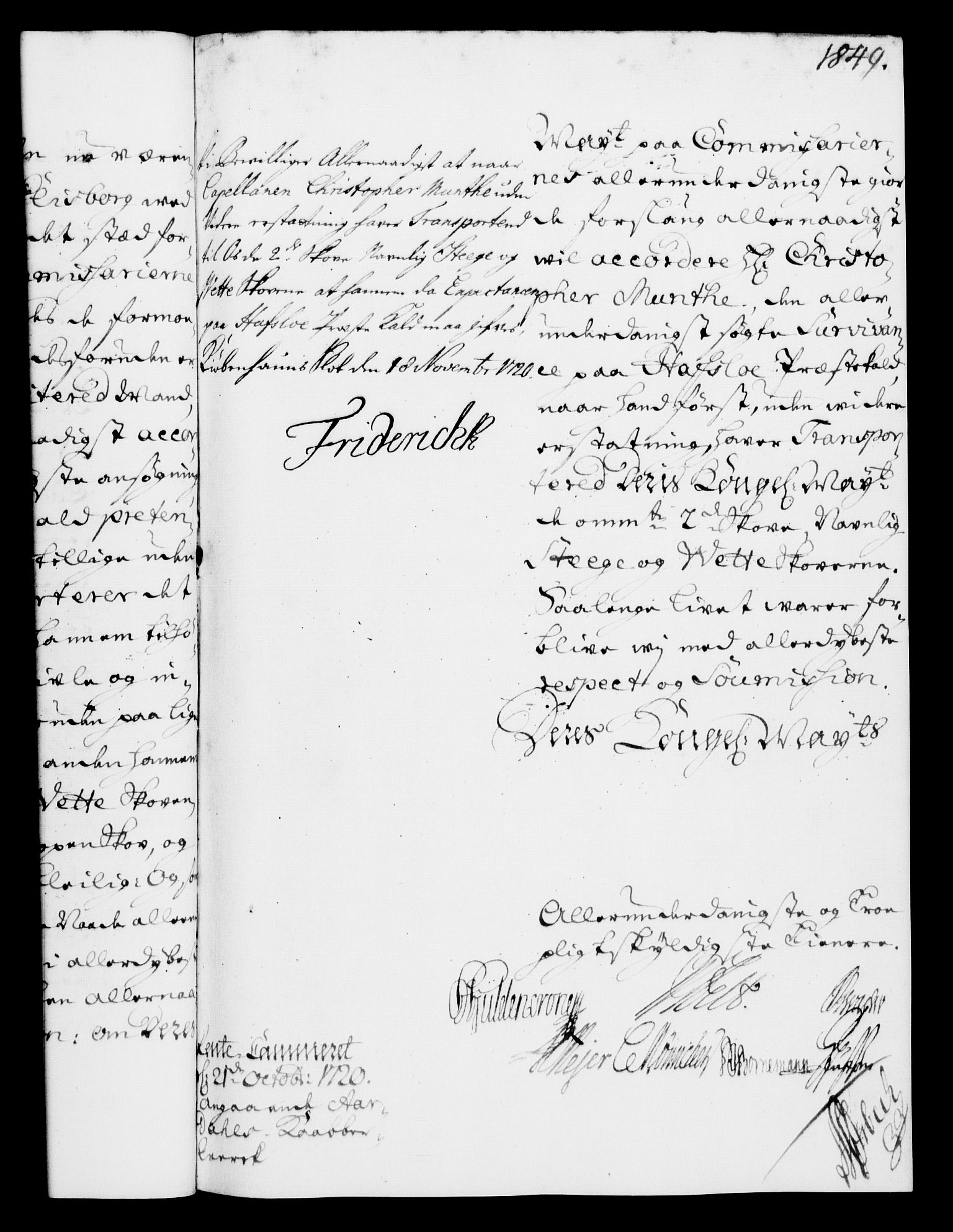 Rentekammeret, Kammerkanselliet, RA/EA-3111/G/Gf/Gfa/L0003: Norsk relasjons- og resolusjonsprotokoll (merket RK 52.3), 1720, s. 829
