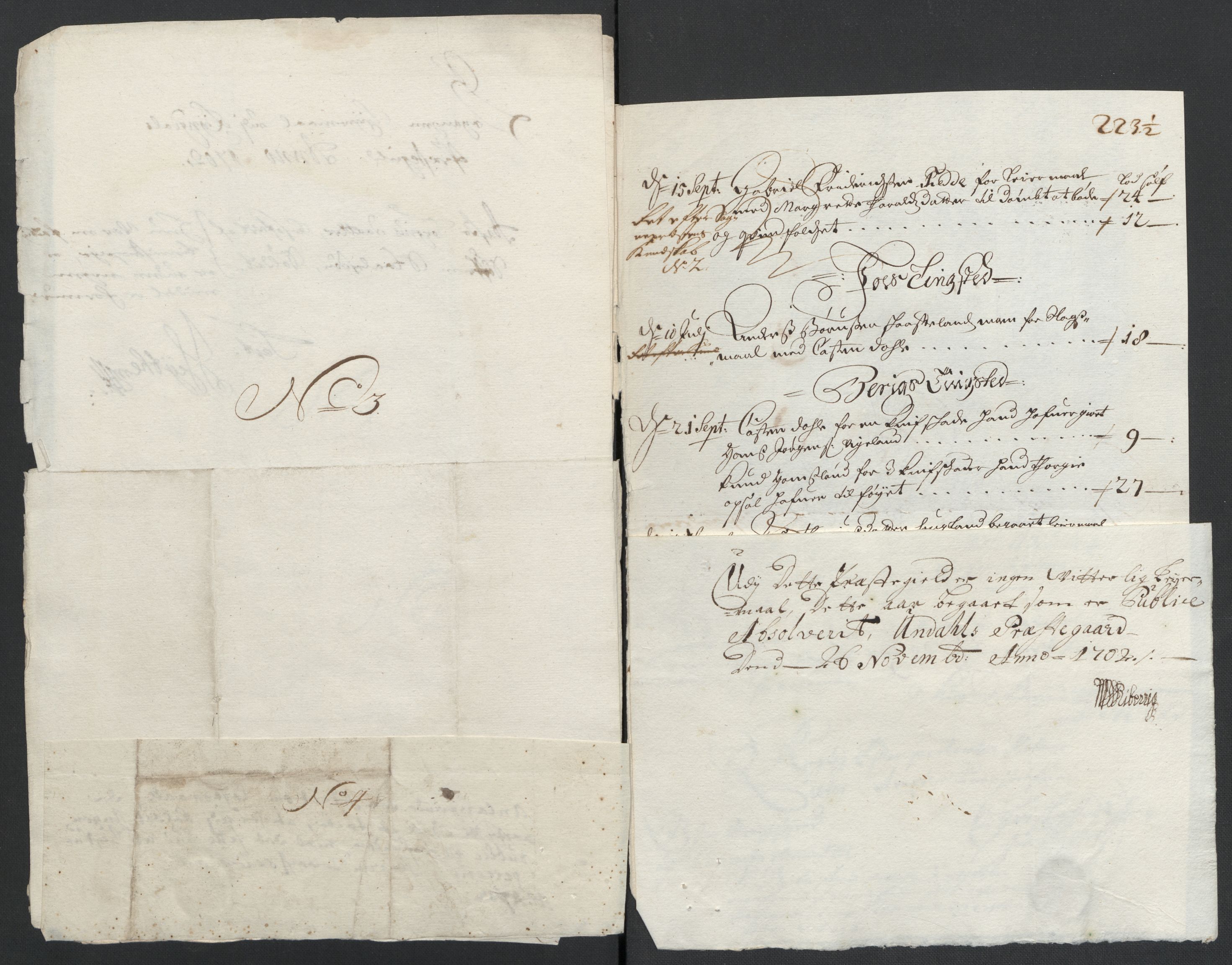 Rentekammeret inntil 1814, Reviderte regnskaper, Fogderegnskap, RA/EA-4092/R43/L2549: Fogderegnskap Lista og Mandal, 1701-1702, s. 241