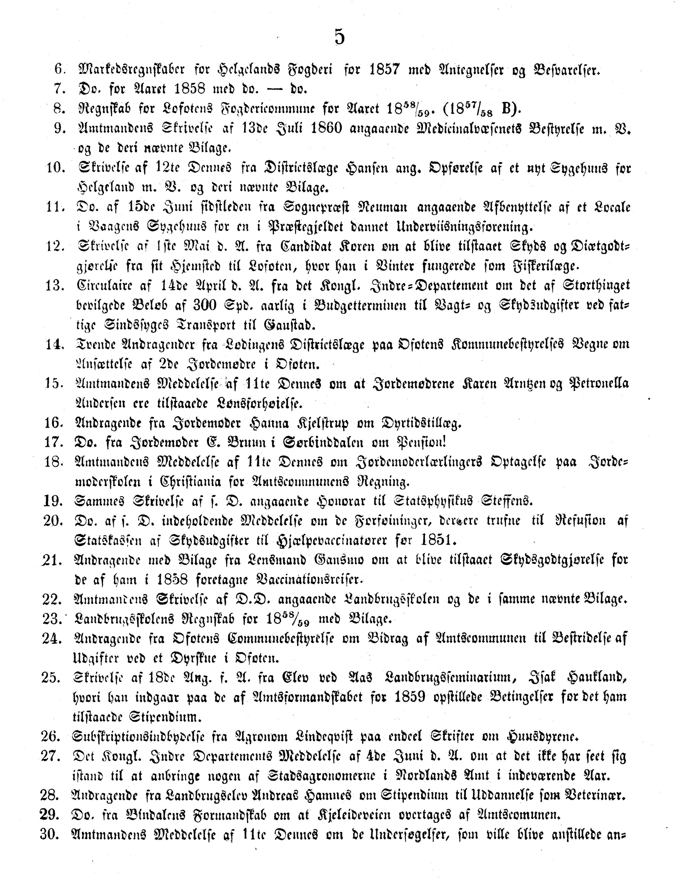 Nordland Fylkeskommune. Fylkestinget, AIN/NFK-17/176/A/Ac/L0003: Fylkestingsforhandlinger 1850-1860, 1850-1860