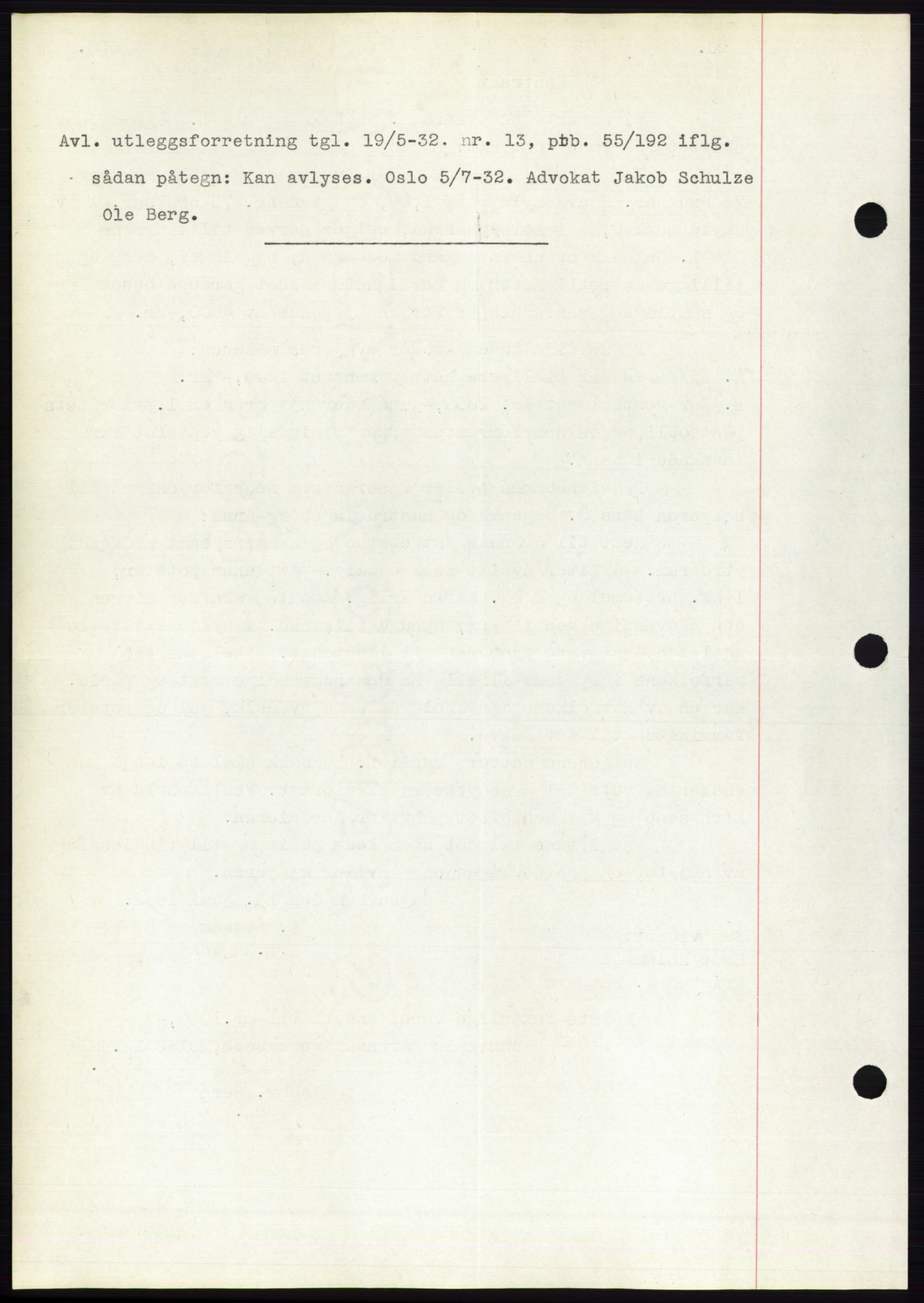 Romsdal sorenskriveri, AV/SAT-A-4149/1/2/2C/L0061: Pantebok nr. 55, 1932-1932, Tingl.dato: 13.06.1932