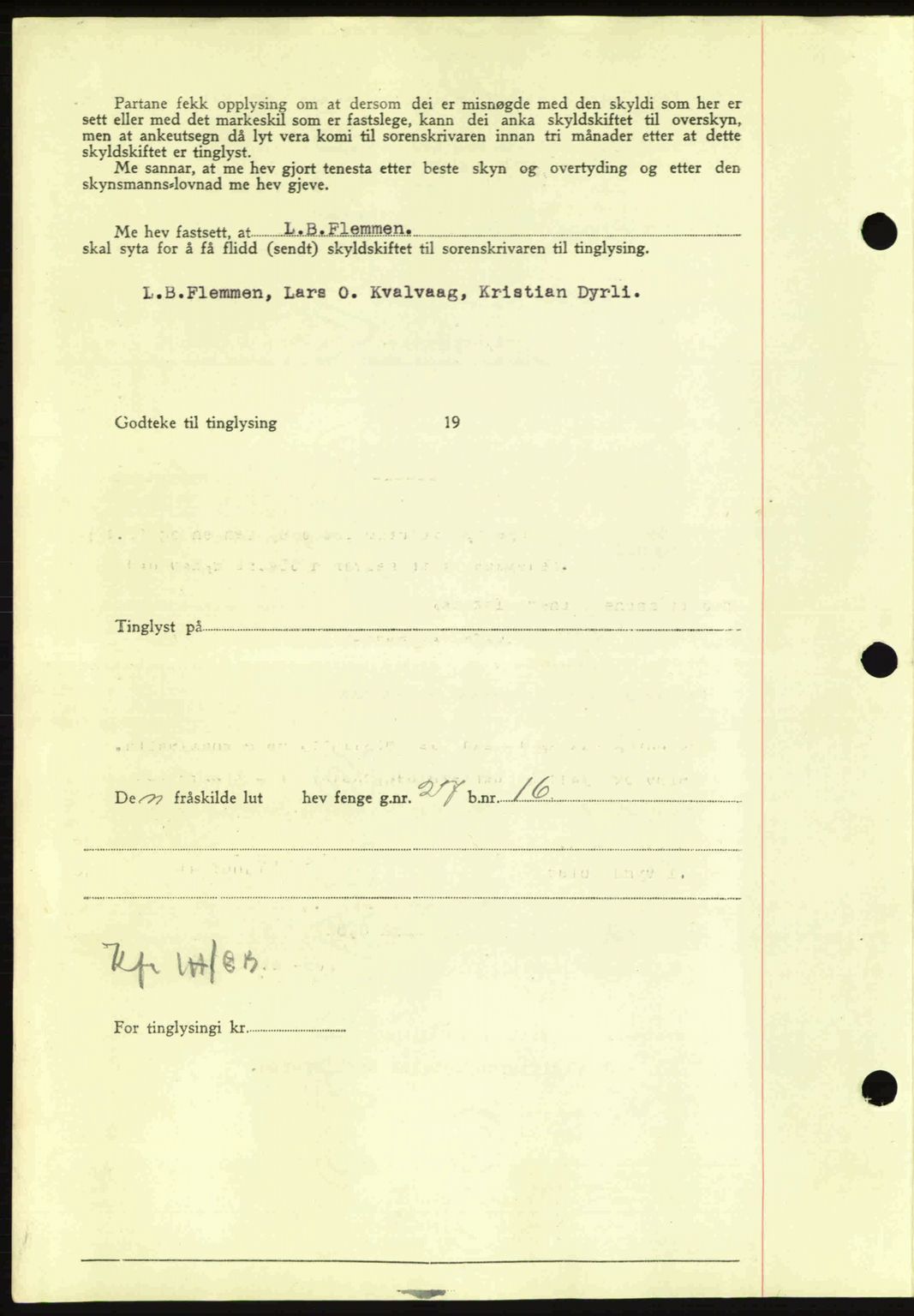 Nordmøre sorenskriveri, SAT/A-4132/1/2/2Ca: Pantebok nr. A90, 1941-1941, Dagboknr: 1378/1941