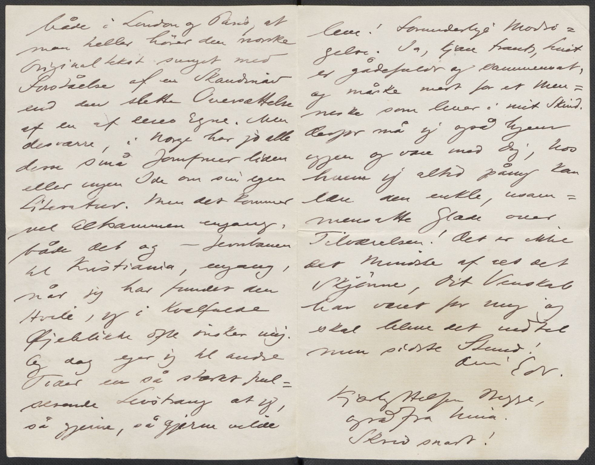Beyer, Frants, RA/PA-0132/F/L0001: Brev fra Edvard Grieg til Frantz Beyer og "En del optegnelser som kan tjene til kommentar til brevene" av Marie Beyer, 1872-1907, s. 453