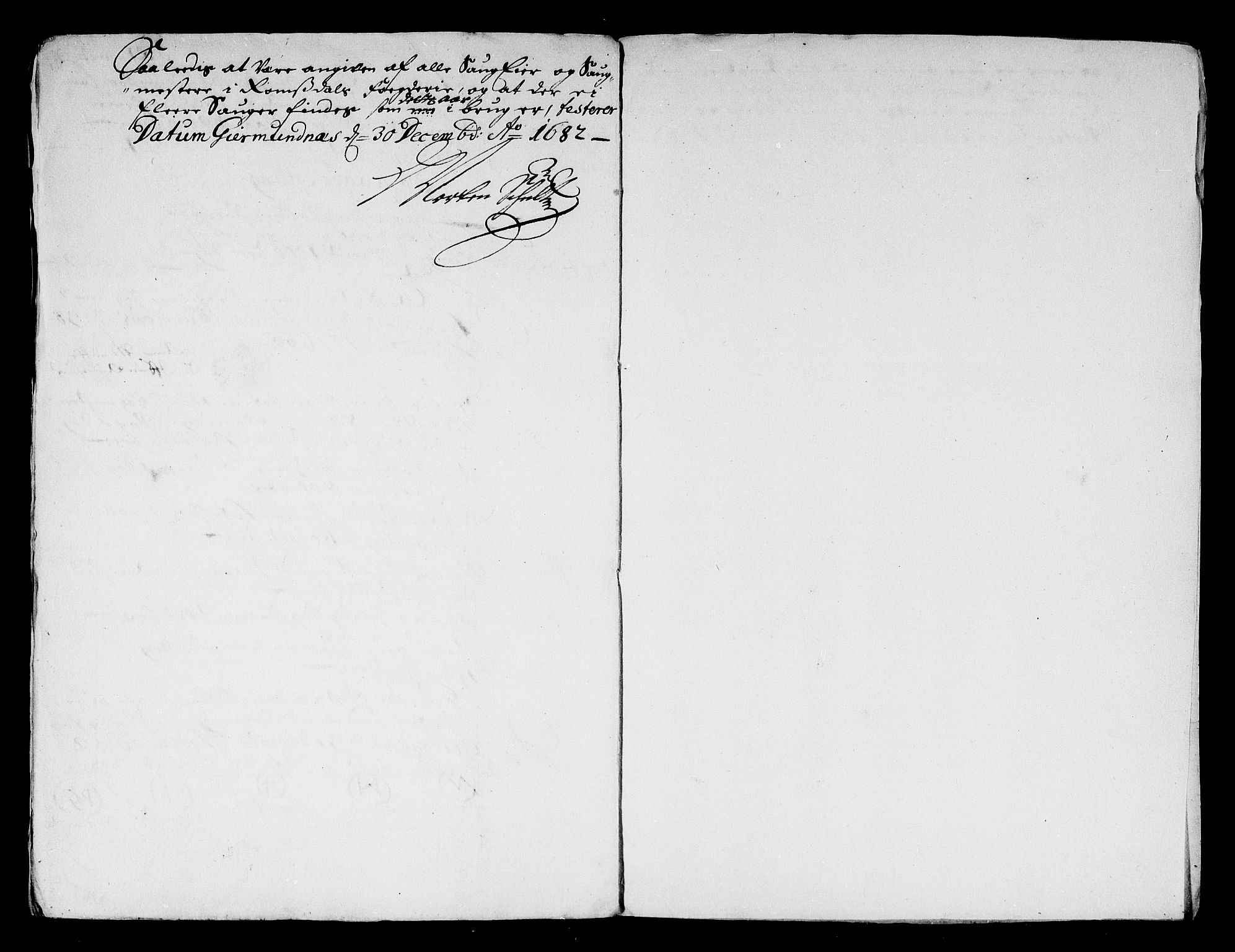 Rentekammeret inntil 1814, Reviderte regnskaper, Stiftamtstueregnskaper, Trondheim stiftamt og Nordland amt, AV/RA-EA-6044/R/Rg/L0068b: Trondheim stiftamt og Nordland amt, 1682