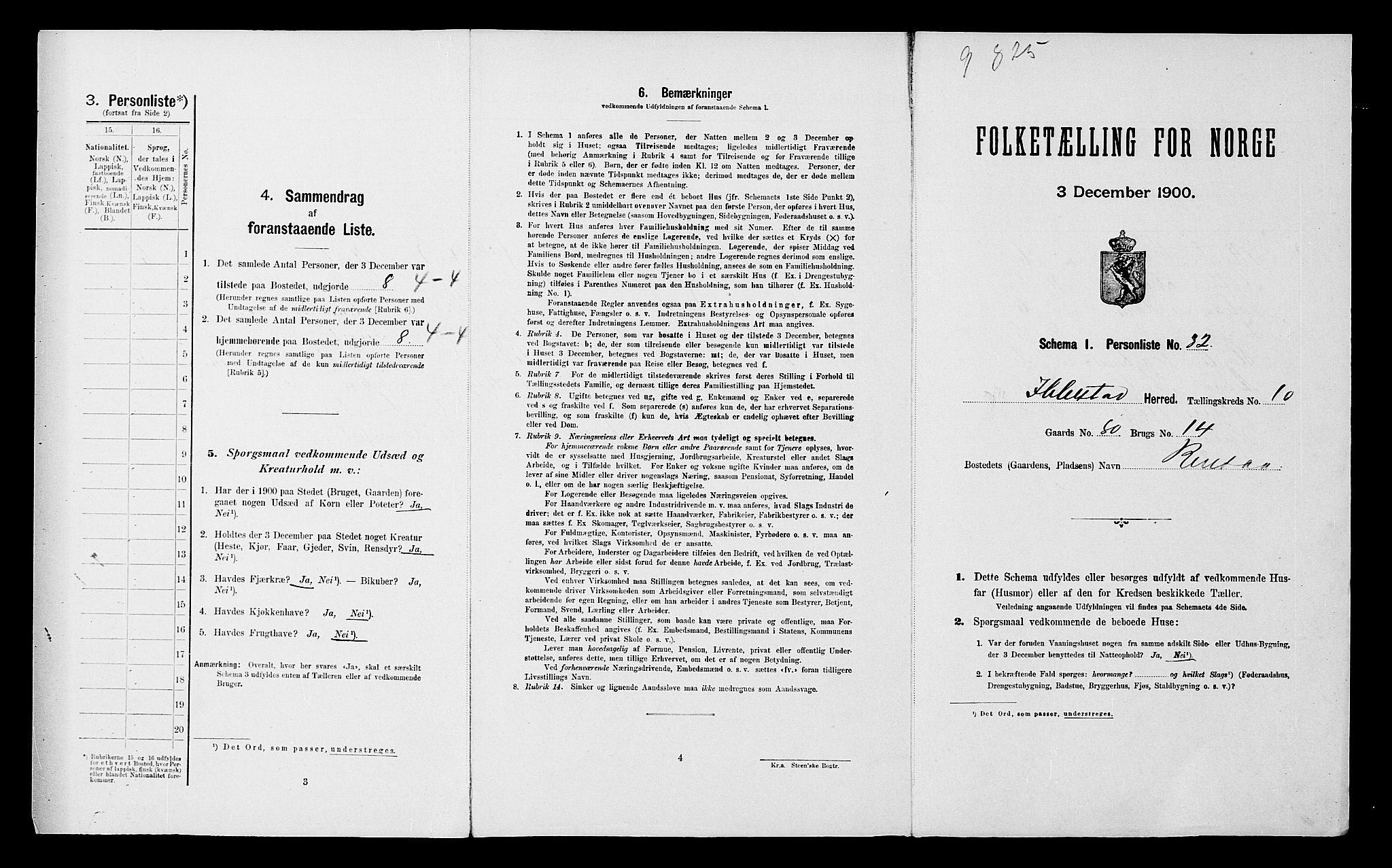 SATØ, Folketelling 1900 for 1917 Ibestad herred, 1900, s. 1314