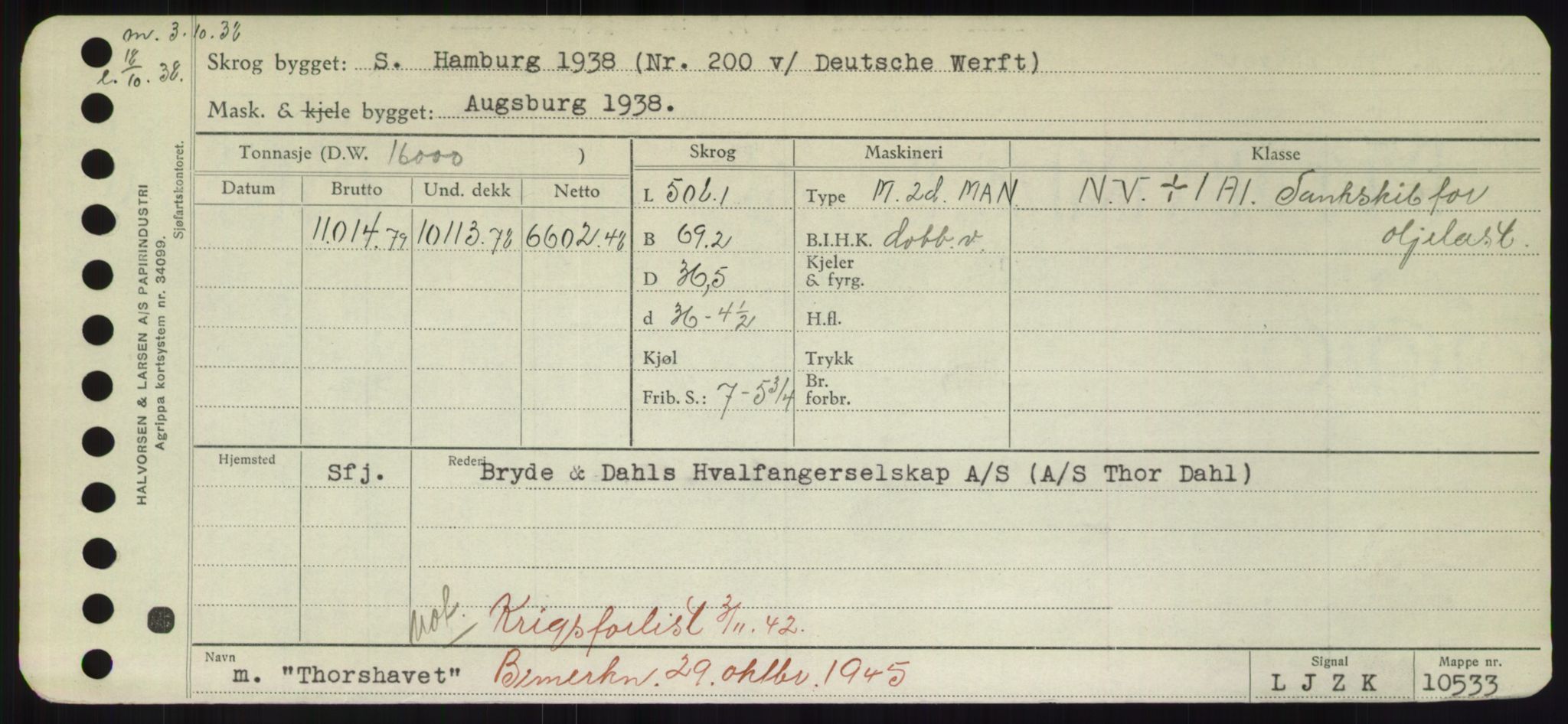 Sjøfartsdirektoratet med forløpere, Skipsmålingen, RA/S-1627/H/Hd/L0038: Fartøy, T-Th, s. 751