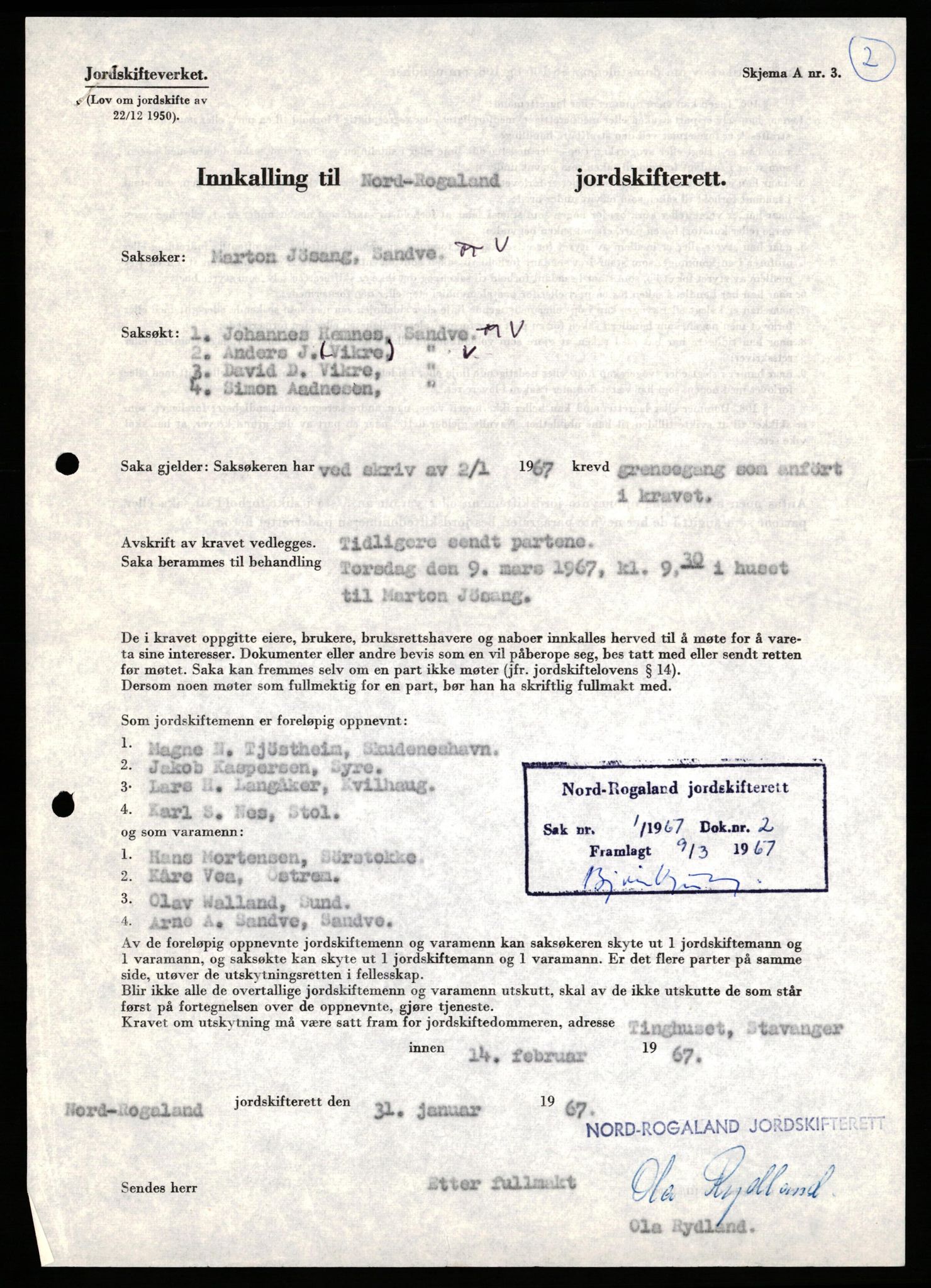 Nord-Rogaland jordskifterett, AV/SAST-A-102427/Oc/L0008: Karmøy, 1955-1976, s. 33