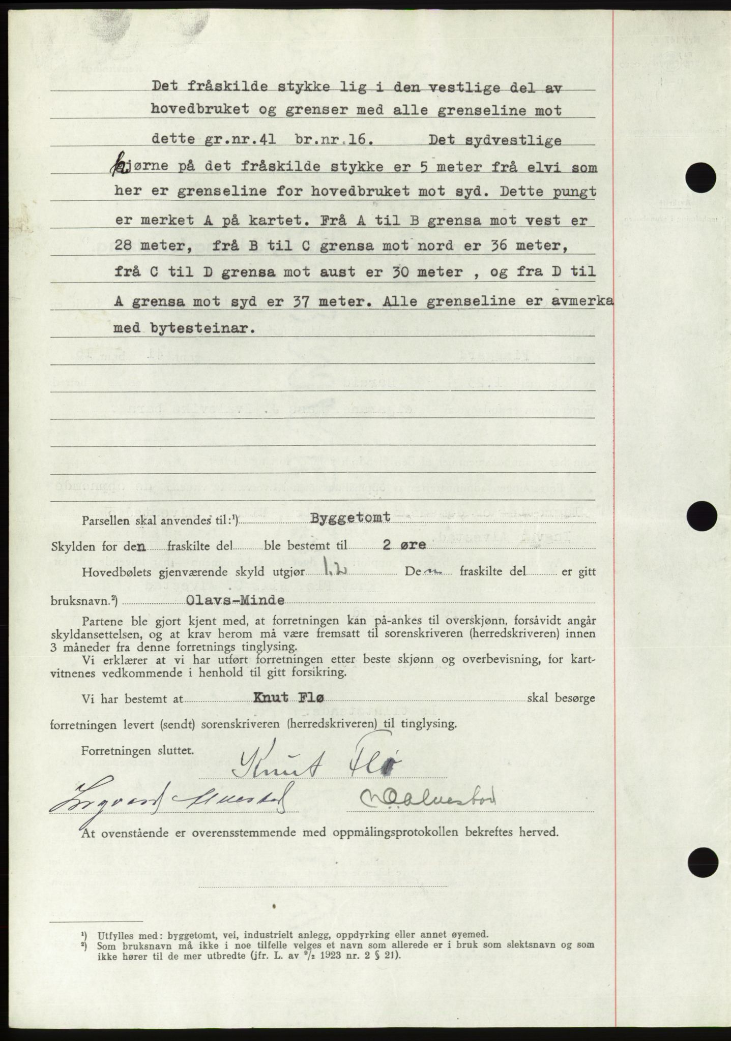 Søre Sunnmøre sorenskriveri, AV/SAT-A-4122/1/2/2C/L0081: Pantebok nr. 7A, 1947-1948, Dagboknr: 77/1948