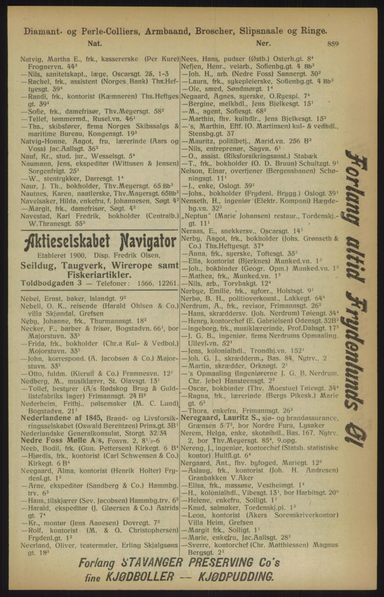 Kristiania/Oslo adressebok, PUBL/-, 1915, s. 859