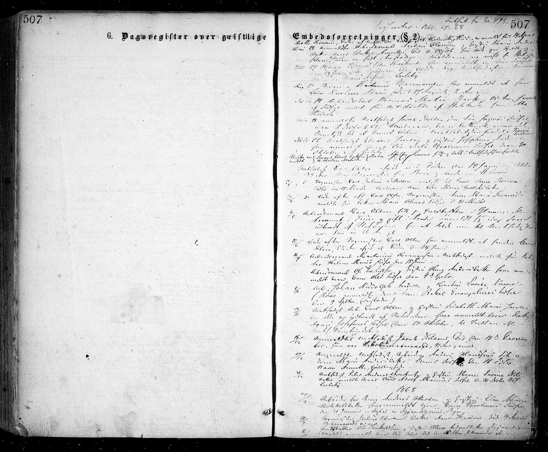 Glemmen prestekontor Kirkebøker, SAO/A-10908/F/Fa/L0008: Ministerialbok nr. 8, 1862-1871, s. 507