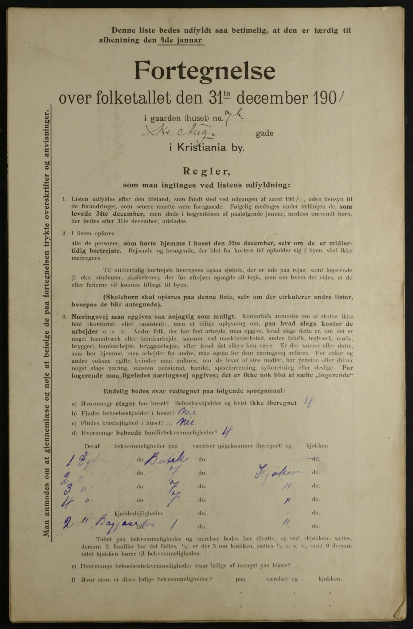 OBA, Kommunal folketelling 31.12.1901 for Kristiania kjøpstad, 1901, s. 8298