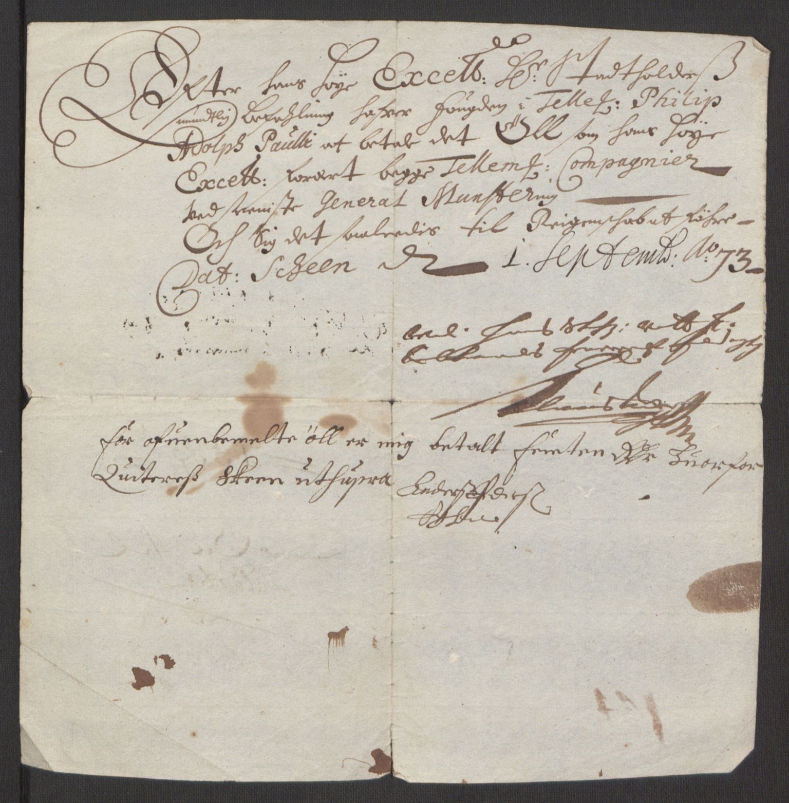 Rentekammeret inntil 1814, Reviderte regnskaper, Fogderegnskap, RA/EA-4092/R35/L2061: Fogderegnskap Øvre og Nedre Telemark, 1673-1674, s. 221
