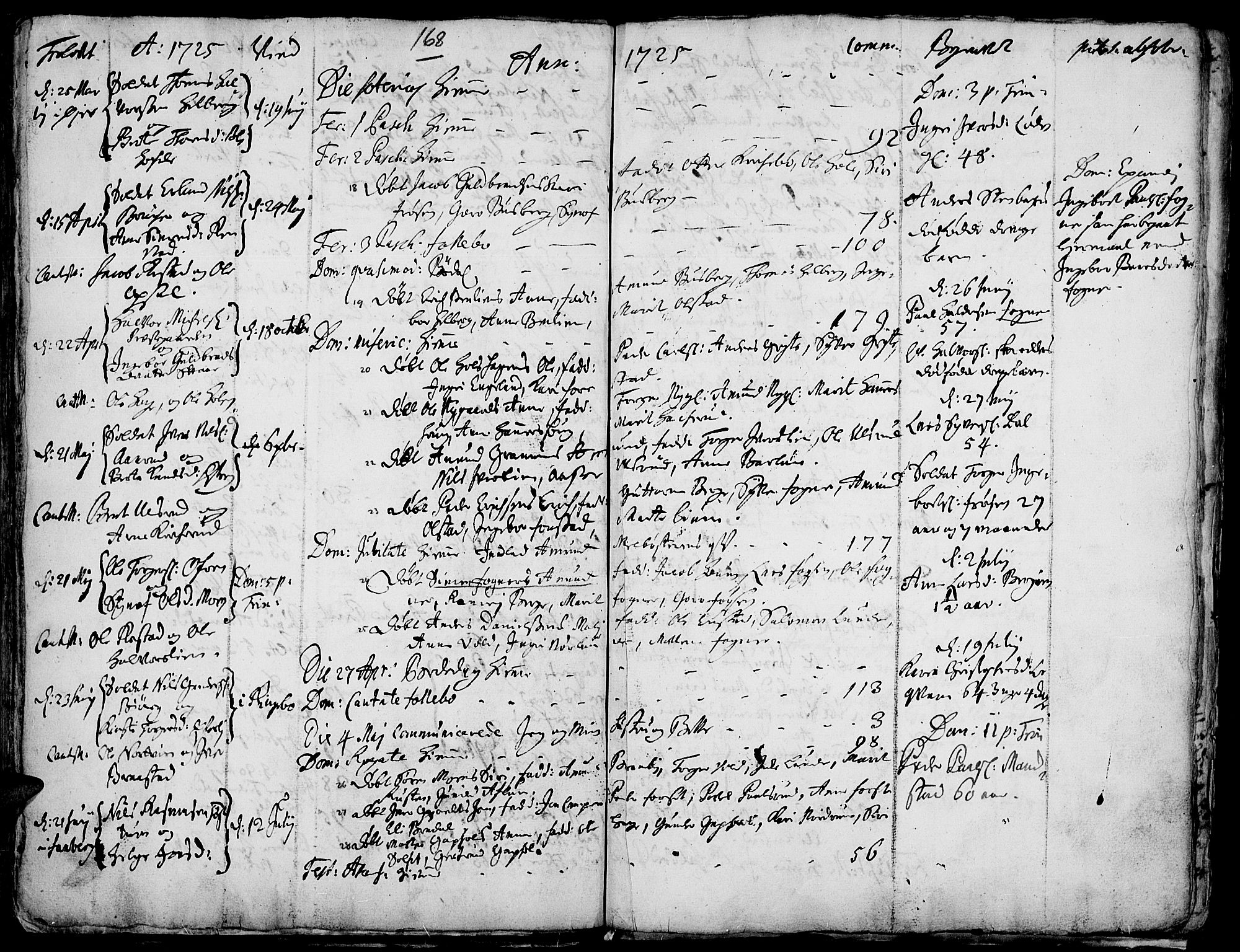 Gausdal prestekontor, AV/SAH-PREST-090/H/Ha/Haa/L0001: Ministerialbok nr. 1, 1693-1728, s. 168