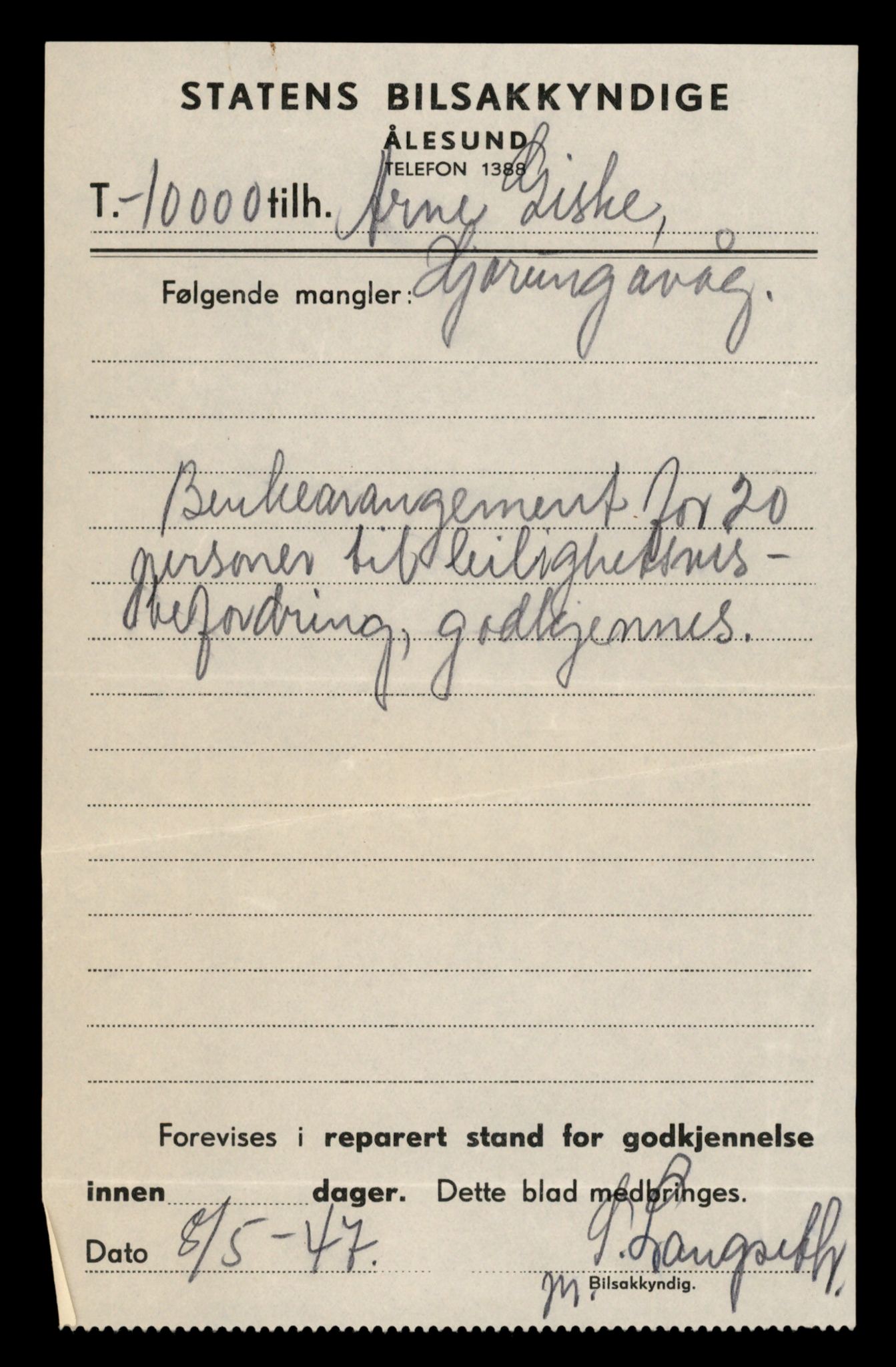 Møre og Romsdal vegkontor - Ålesund trafikkstasjon, AV/SAT-A-4099/F/Fe/L0034: Registreringskort for kjøretøy T 12500 - T 12652, 1927-1998, s. 1268