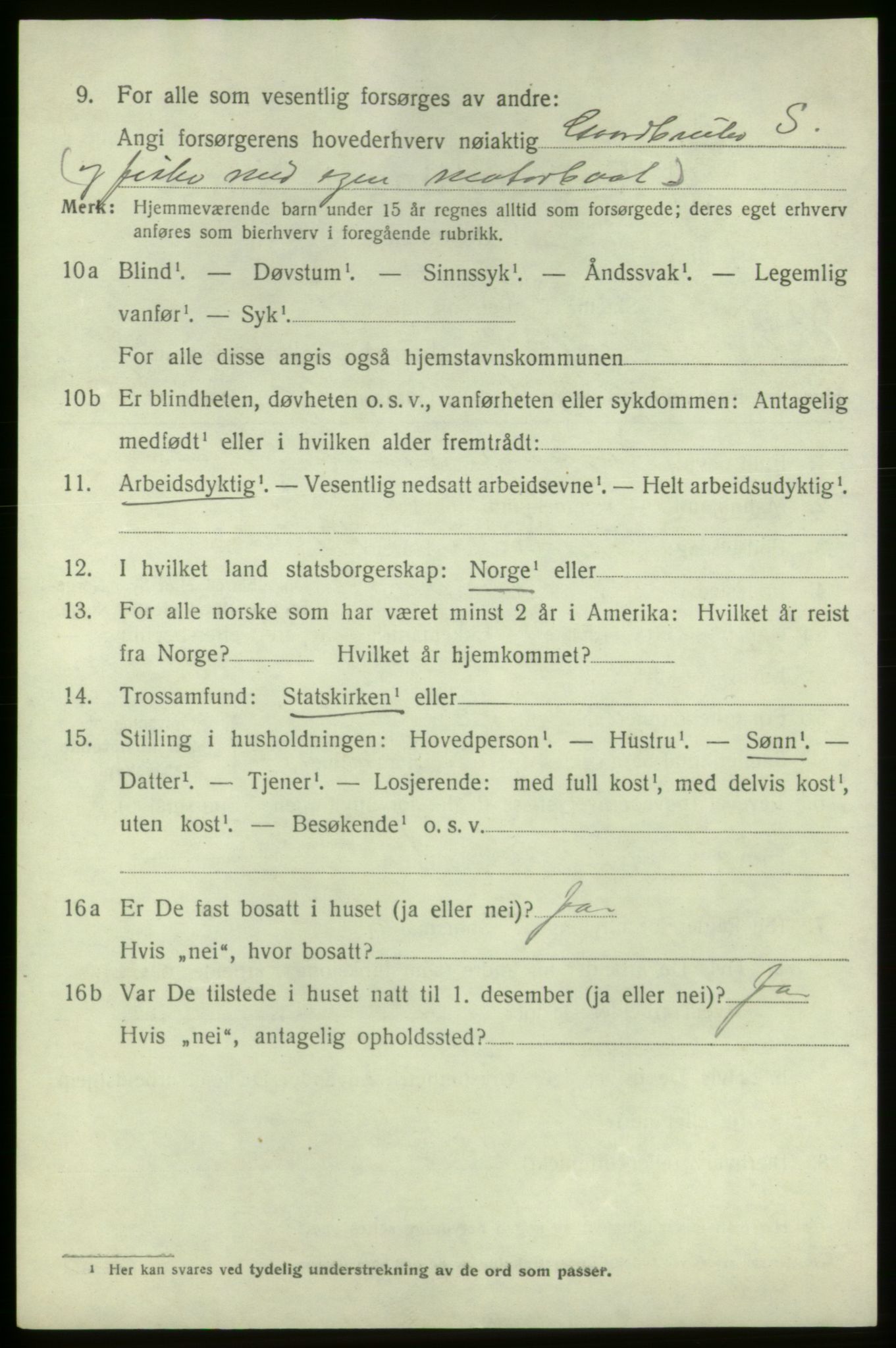 SAB, Folketelling 1920 for 1220 Bremnes herred, 1920, s. 4021