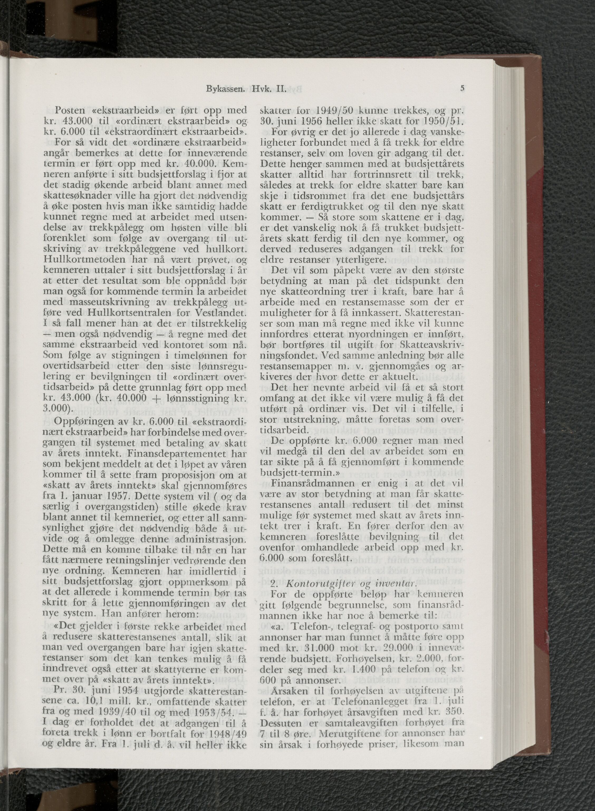 Bergen kommune. Formannskapet, BBA/A-0003/Ad/L0171: Bergens Kommuneforhandlinger, bind II, 1955