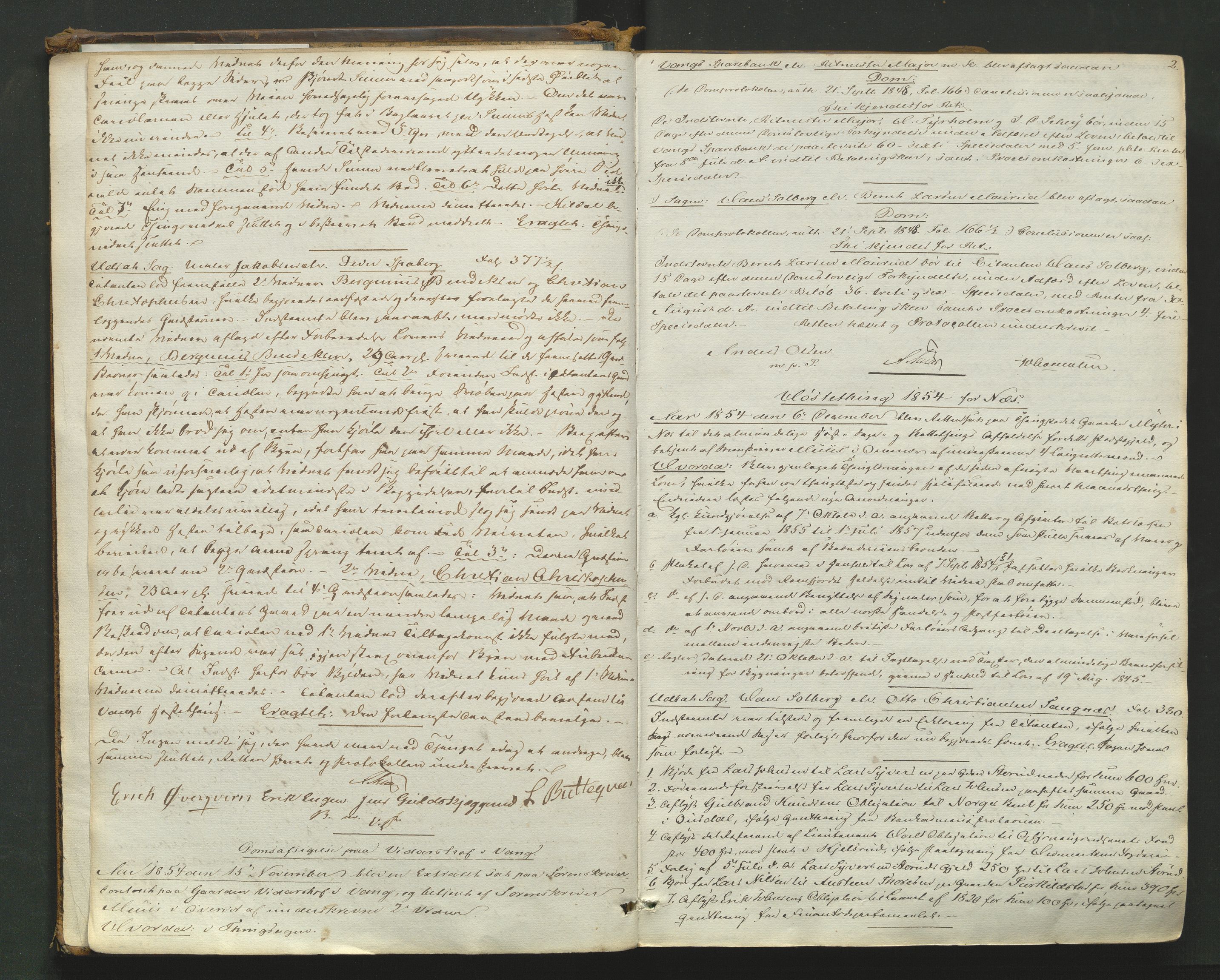 Nord-Hedmark sorenskriveri, AV/SAH-TING-012/G/Gb/L0007: Tingbok, 1854-1862, s. 1b-2a