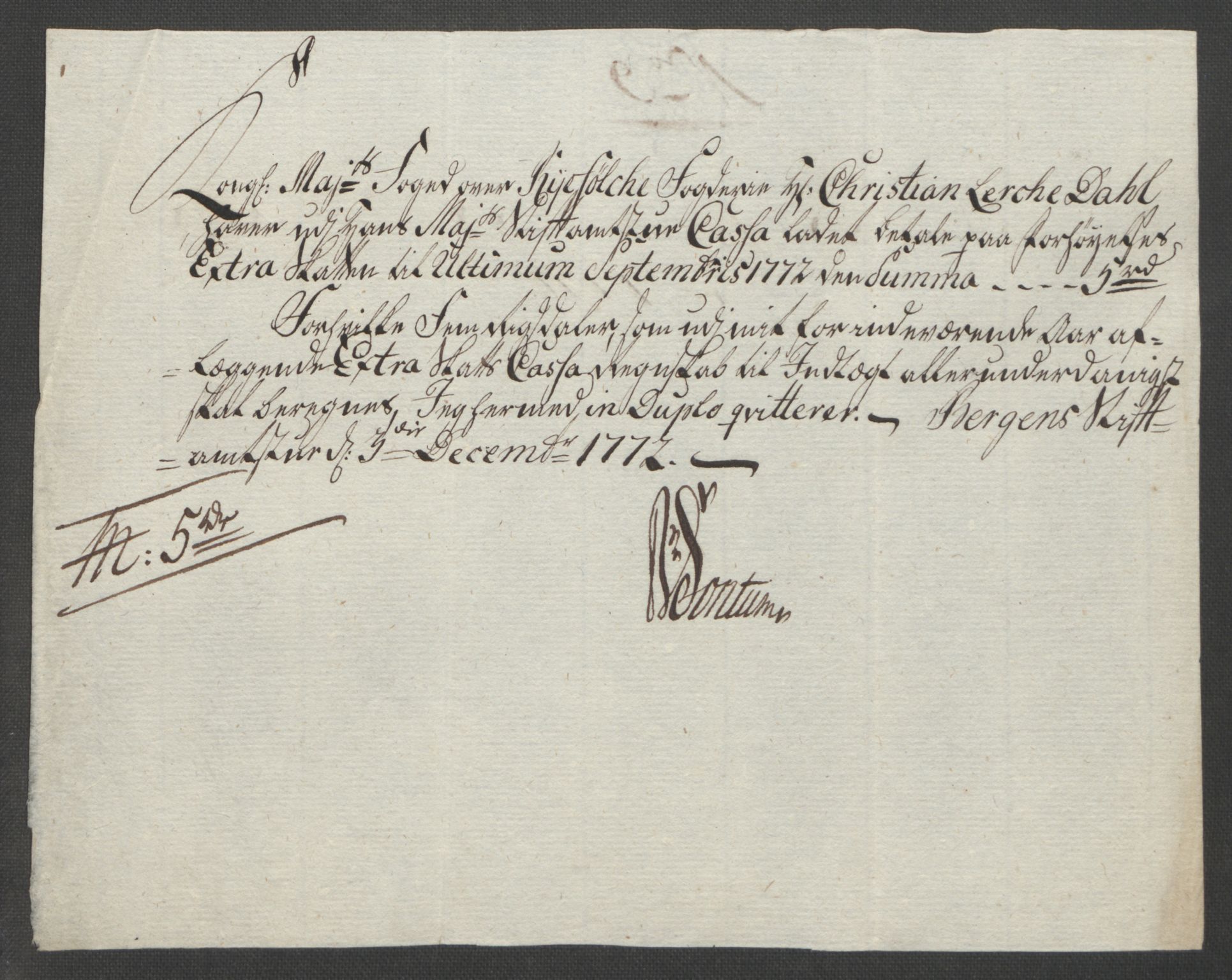 Rentekammeret inntil 1814, Reviderte regnskaper, Fogderegnskap, RA/EA-4092/R47/L2972: Ekstraskatten Ryfylke, 1762-1780, s. 289