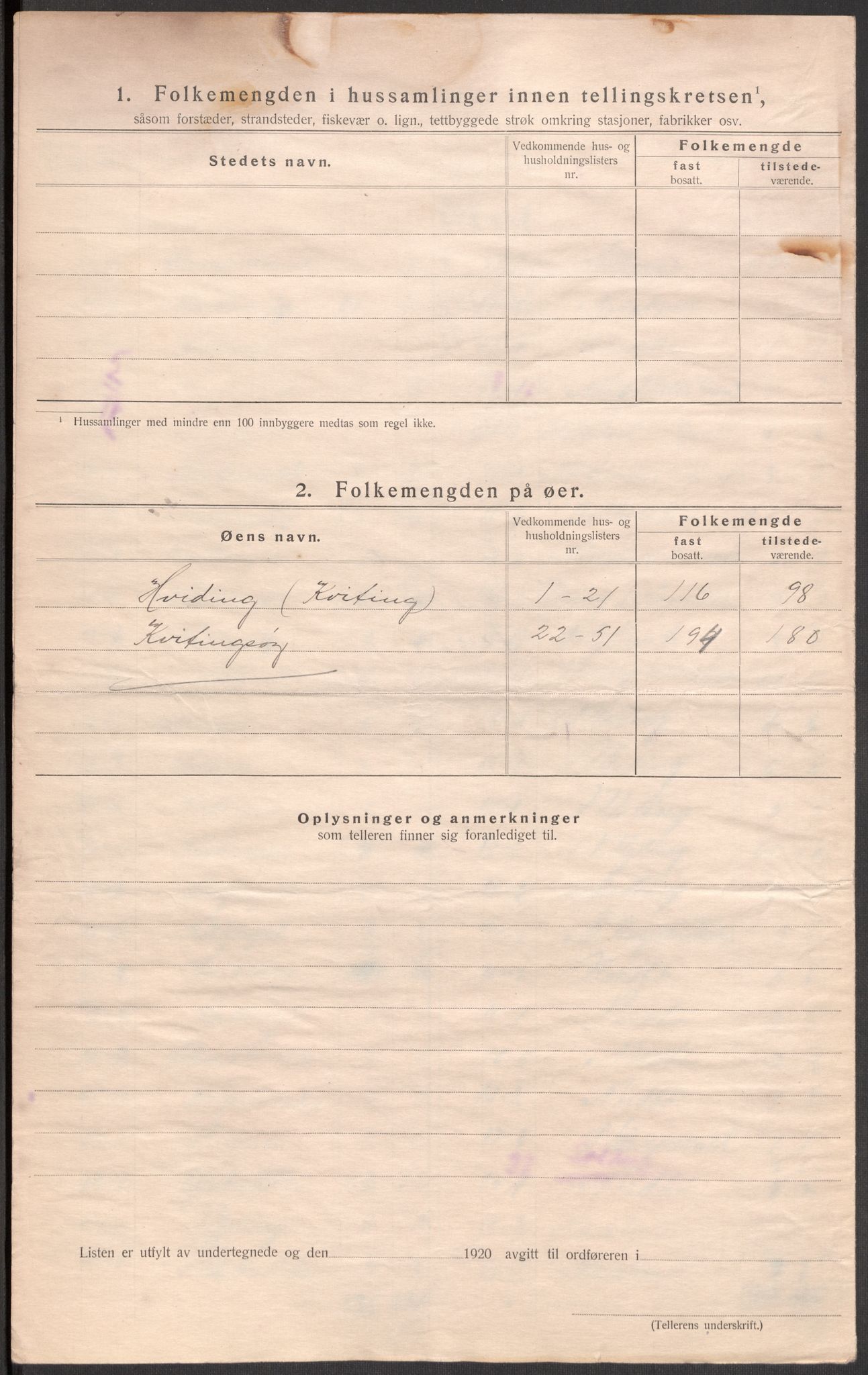 SAST, Folketelling 1920 for 1143 Mosterøy herred, 1920, s. 25