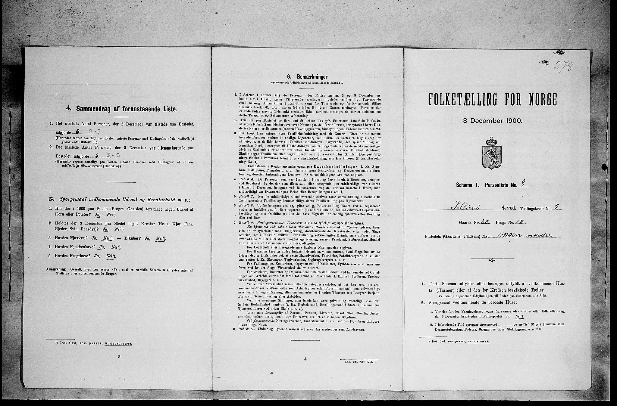 SAH, Folketelling 1900 for 0431 Sollia herred, 1900, s. 94
