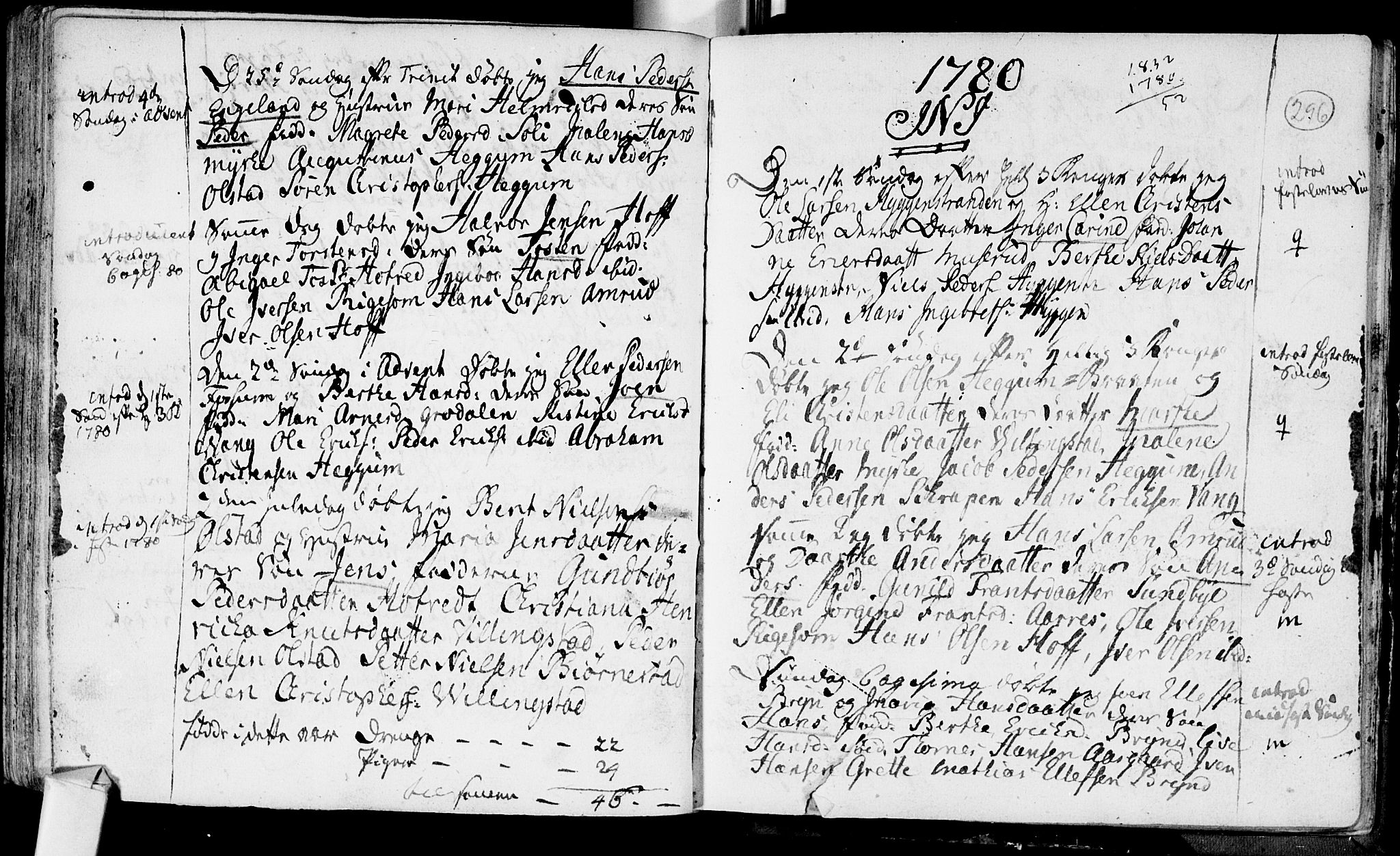 Røyken kirkebøker, SAKO/A-241/F/Fa/L0002: Ministerialbok nr. 2, 1731-1782, s. 296