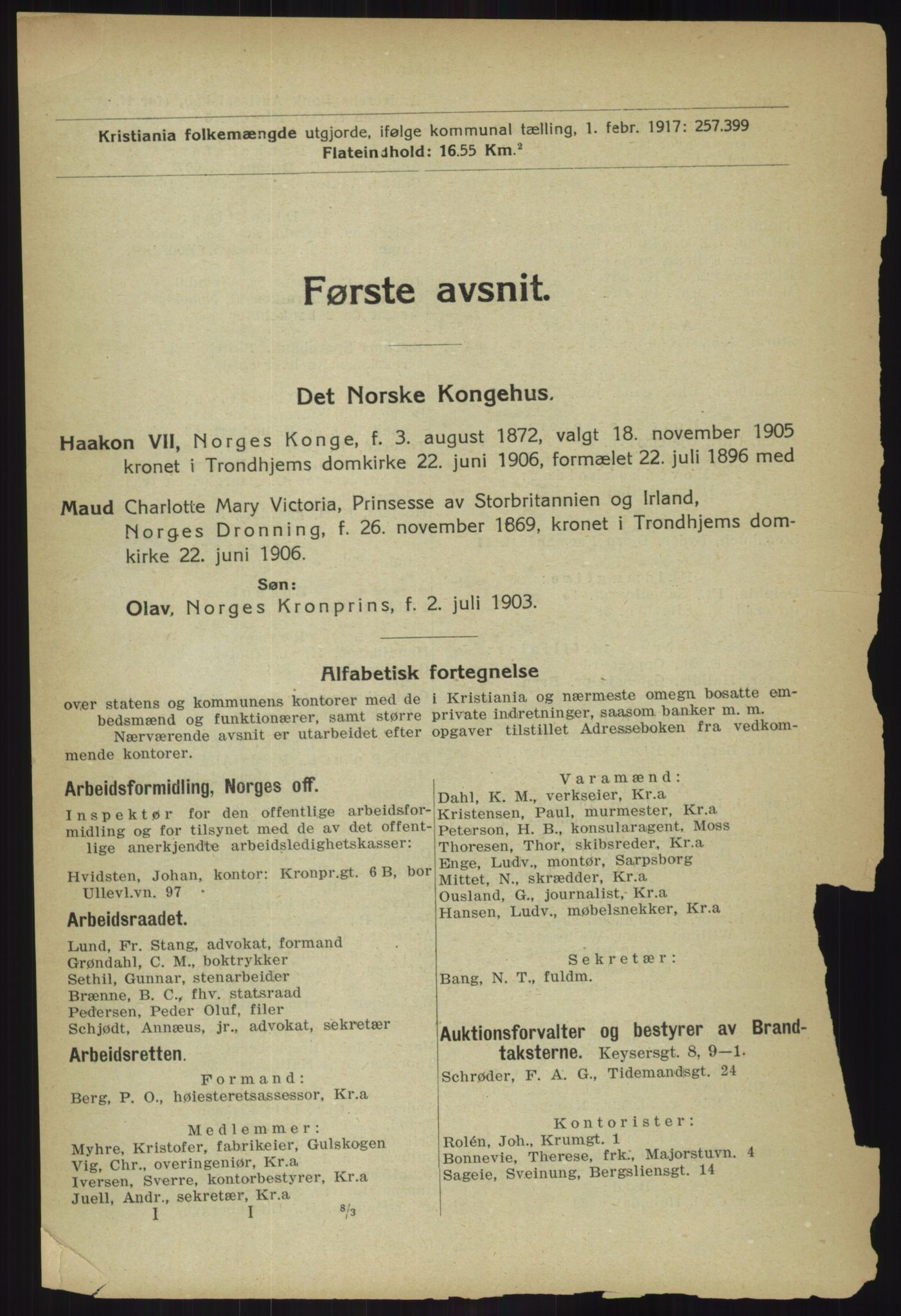 Kristiania/Oslo adressebok, PUBL/-, 1918, s. 36