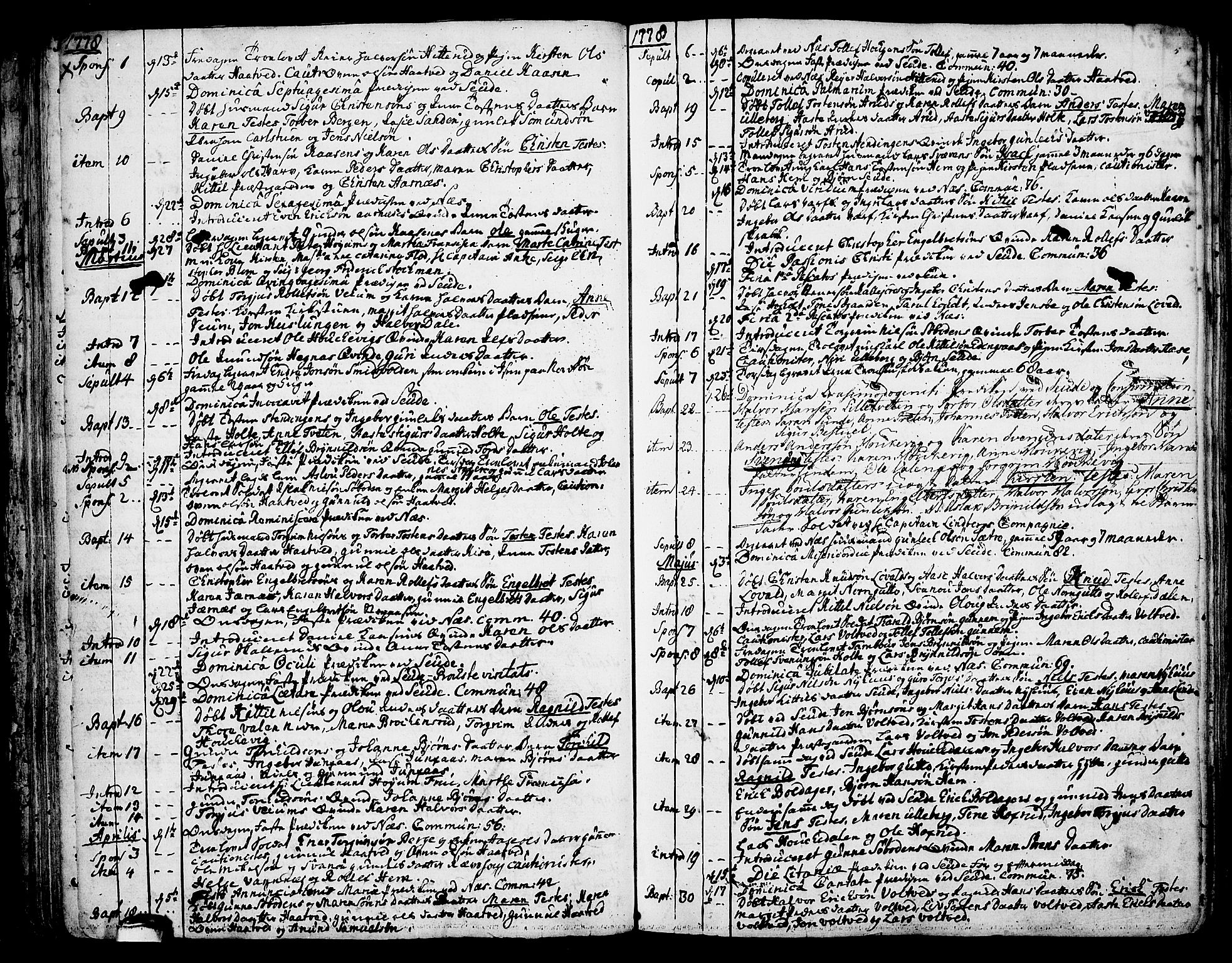 Sauherad kirkebøker, AV/SAKO-A-298/F/Fa/L0004: Ministerialbok nr. I 4, 1767-1814