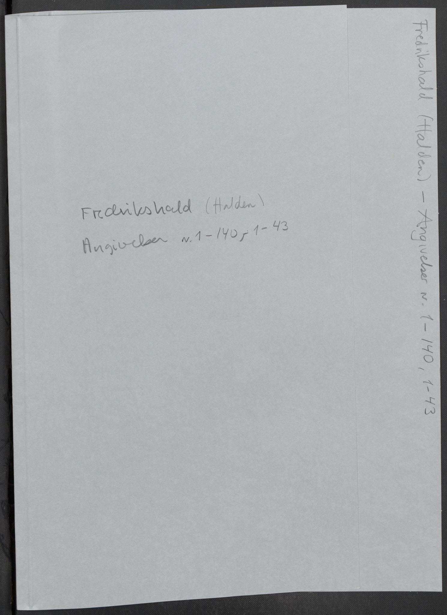 Rentekammeret inntil 1814, Reviderte regnskaper, Mindre regnskaper, RA/EA-4068/Rf/Rfe/L0008: Kristiansand. Kristiansund. Fredrikshald (Halden), 1789, s. 315