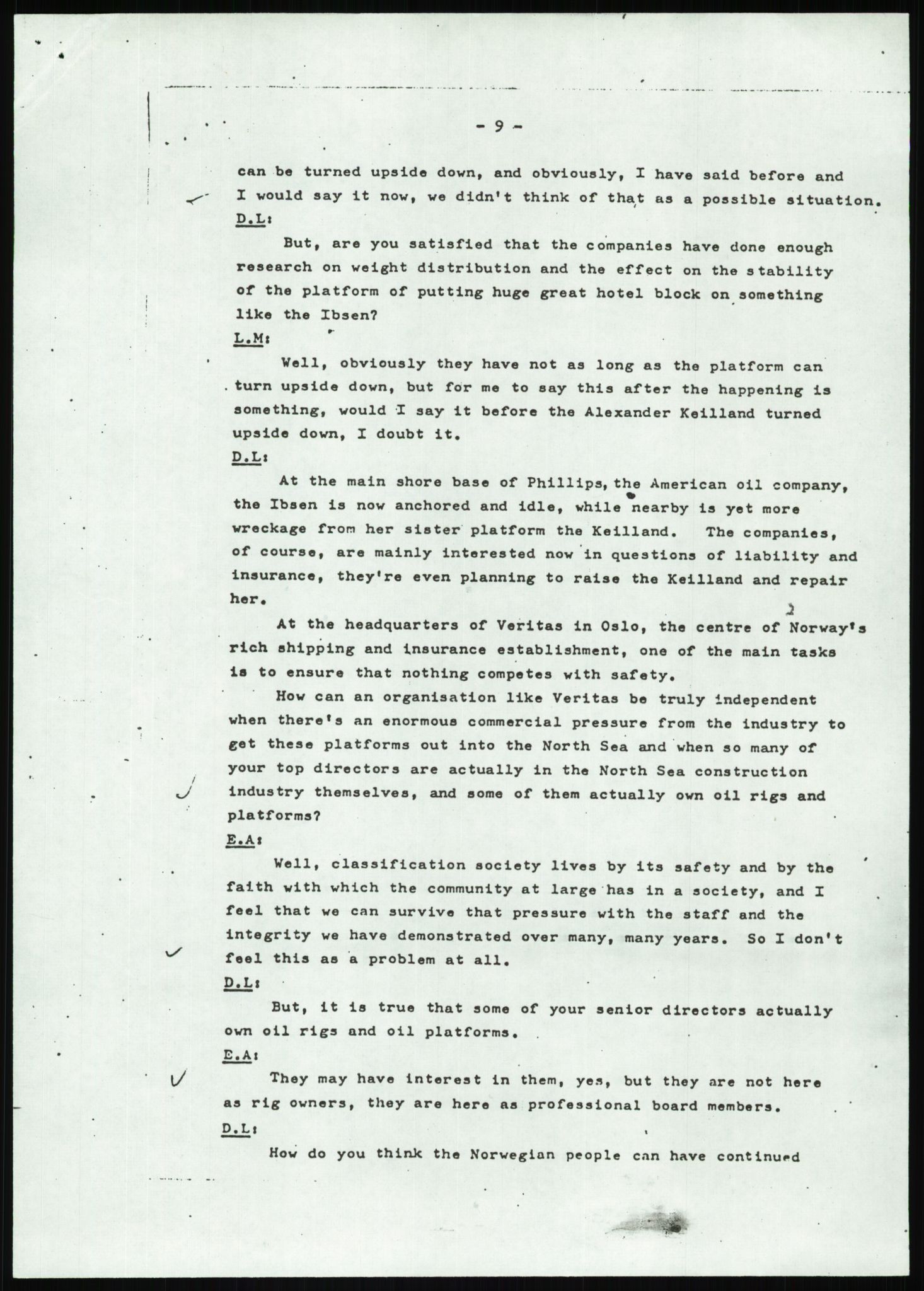 Justisdepartementet, Granskningskommisjonen ved Alexander Kielland-ulykken 27.3.1980, AV/RA-S-1165/D/L0022: Y Forskningsprosjekter (Y8-Y9)/Z Diverse (Doku.liste + Z1-Z15 av 15), 1980-1981, s. 1025