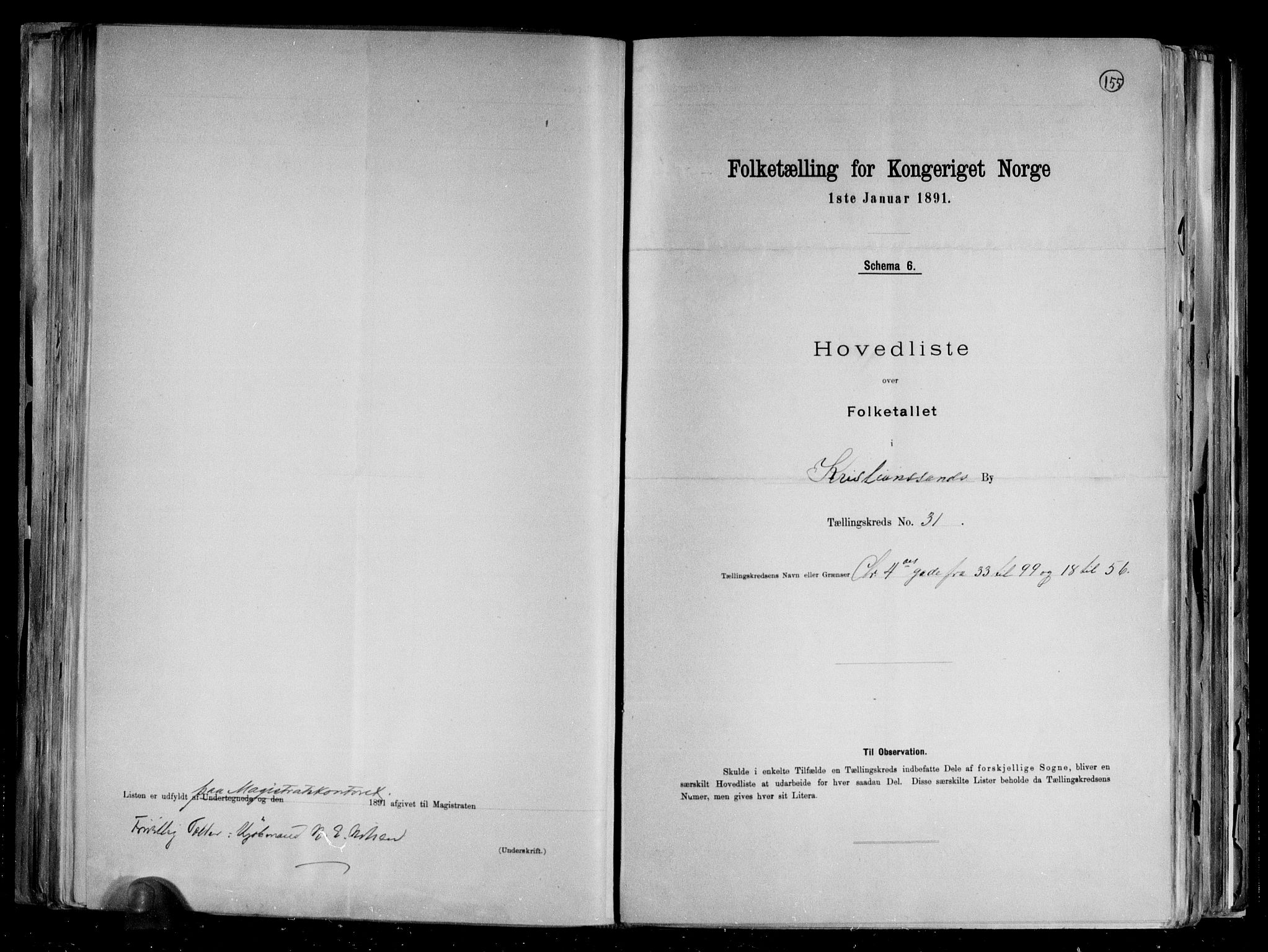 RA, Folketelling 1891 for 1001 Kristiansand kjøpstad, 1891, s. 65